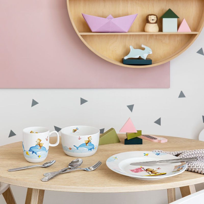 Villeroy & Boch Kinderbesteck Happy as a Bear, rostfreier Edelstahl 18/10, Set 4-tlg.