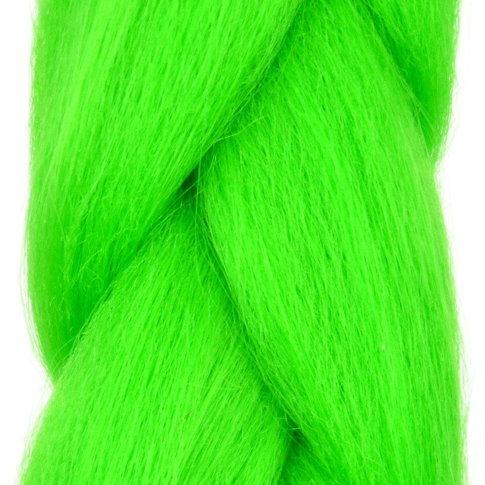 Gelbgrün 26-AY MyBraids Braids im 1-farbig Kunsthaar-Extension Flechthaar Zöpfe 3er YOUR BRAIDS! Pack Jumbo
