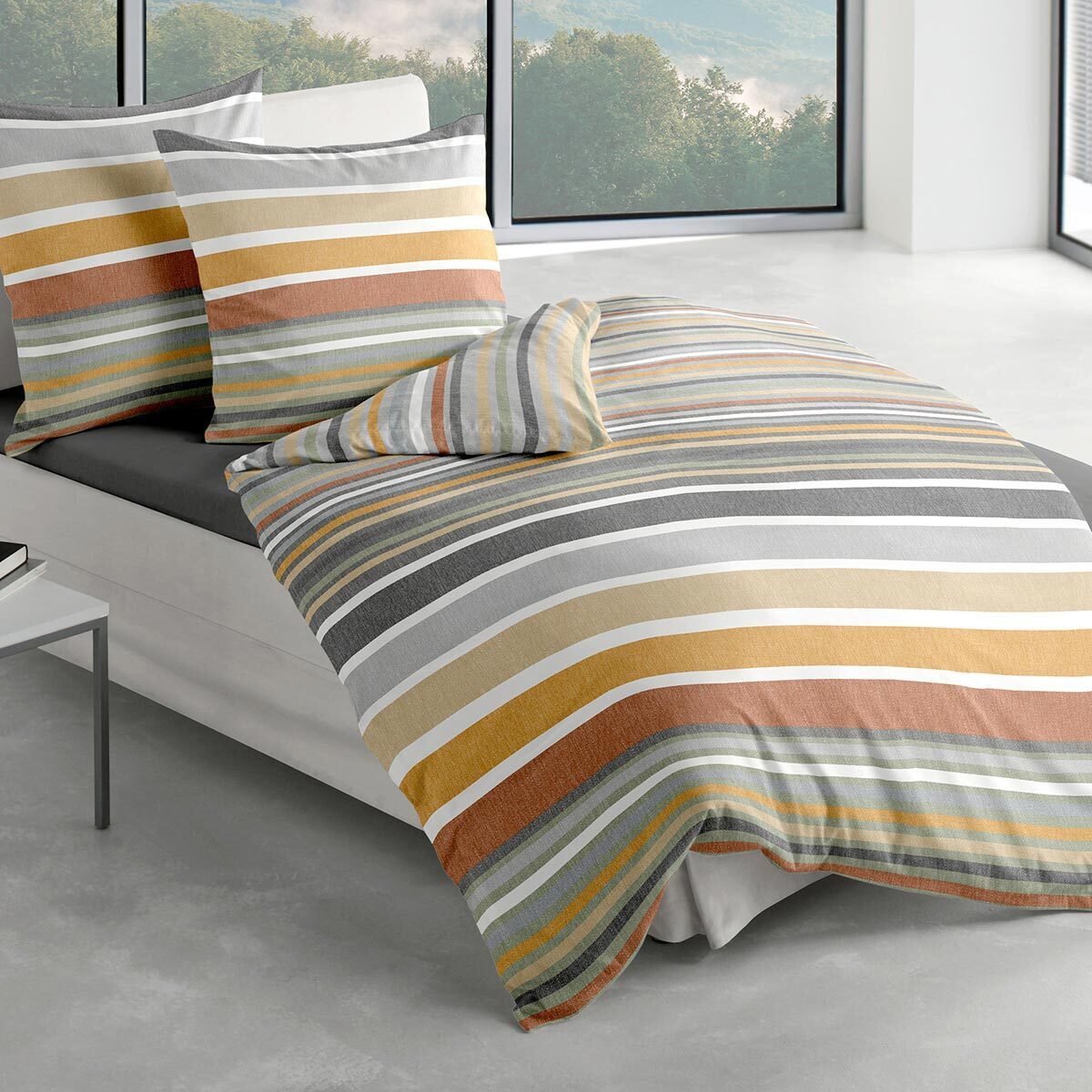 TRAUMSCHLAF Bettwäsche Ennis, Biber, 2 teilig, Winterbettwäsche in warmer Q günstig online kaufen