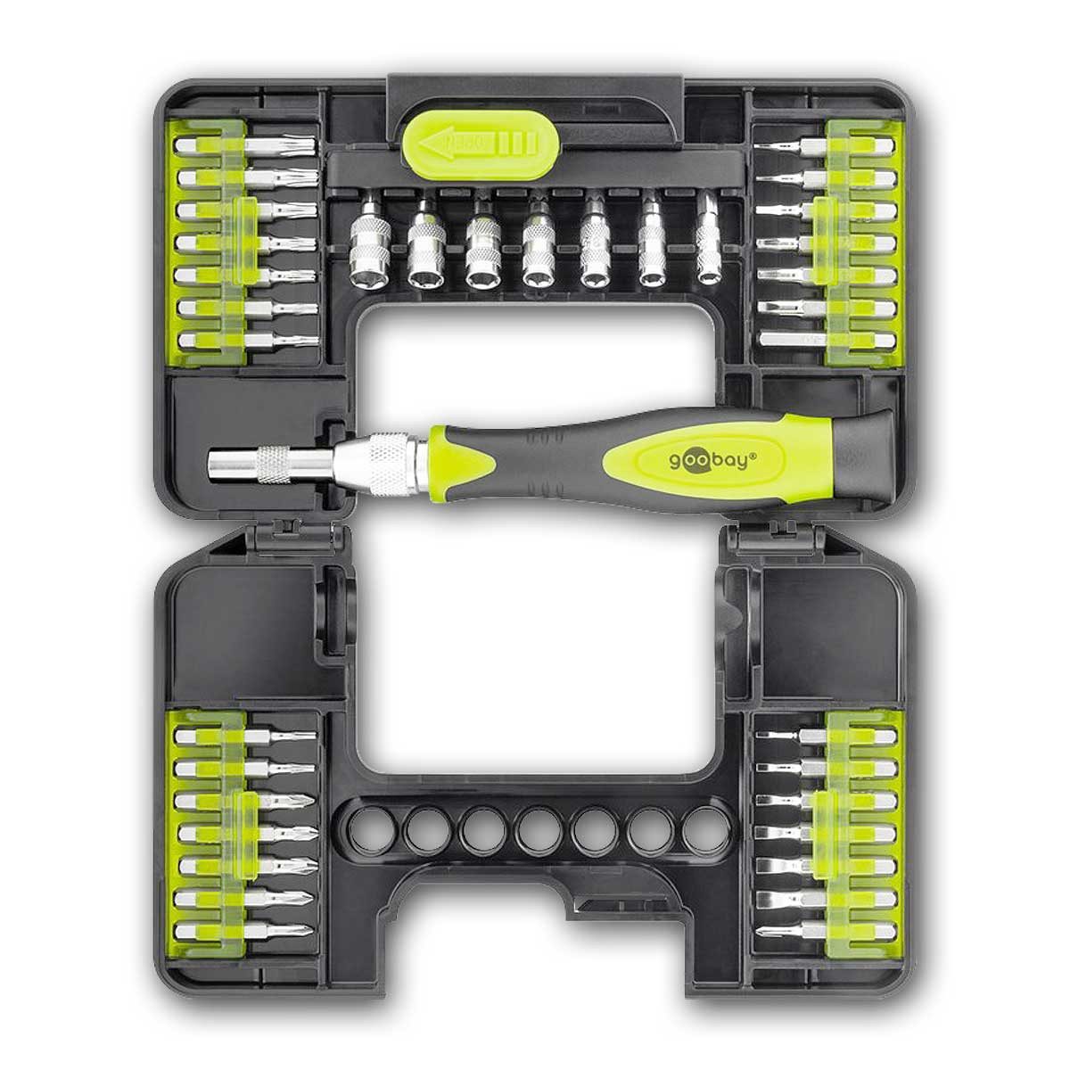 Goobay Schraubendreher Präzisionsschraubendreher, 37-teiliges Set, Koffer