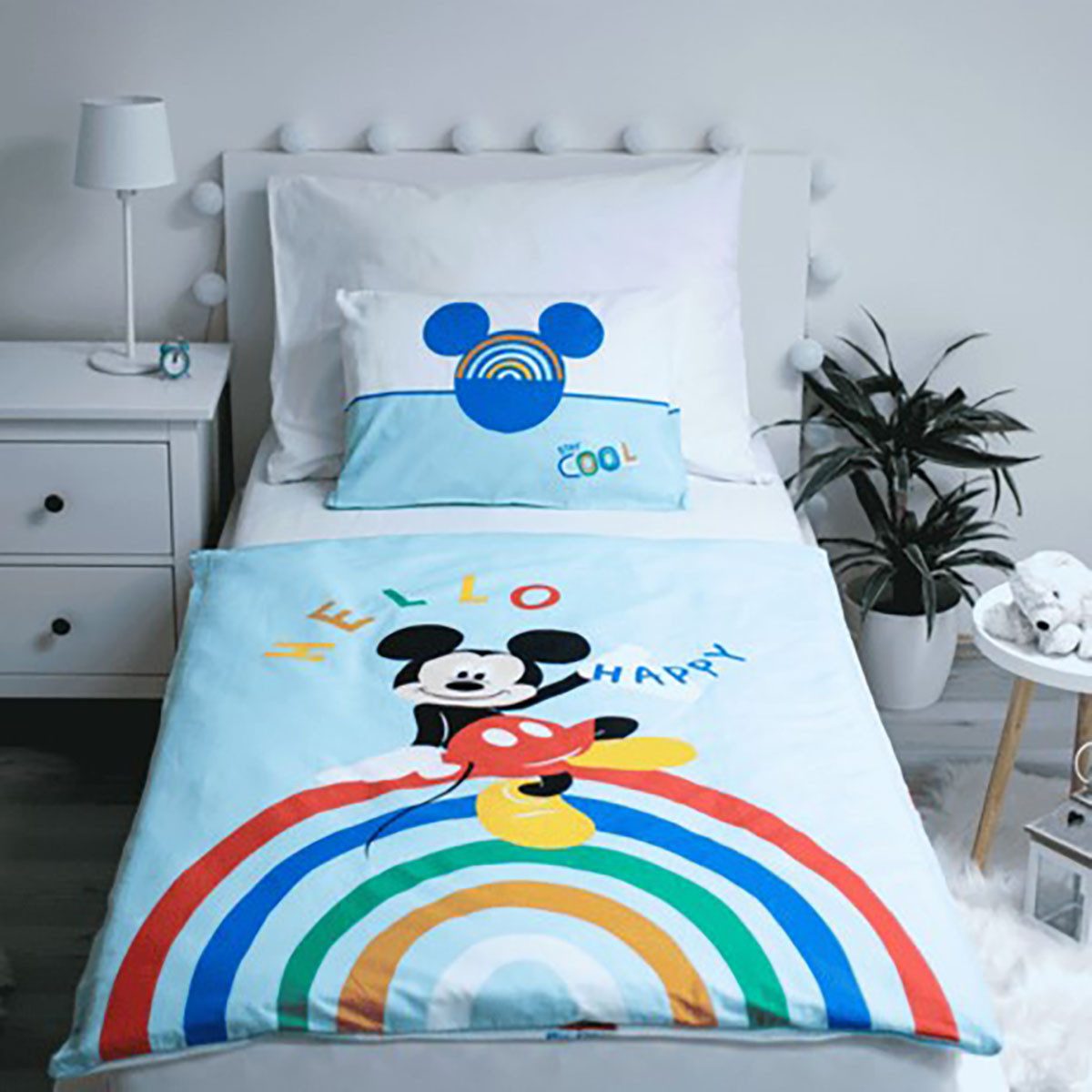 Jerry Fabrics Kinderbettwäsche Disney Kinderbettwäsche Micky Maus 100x135 + günstig online kaufen