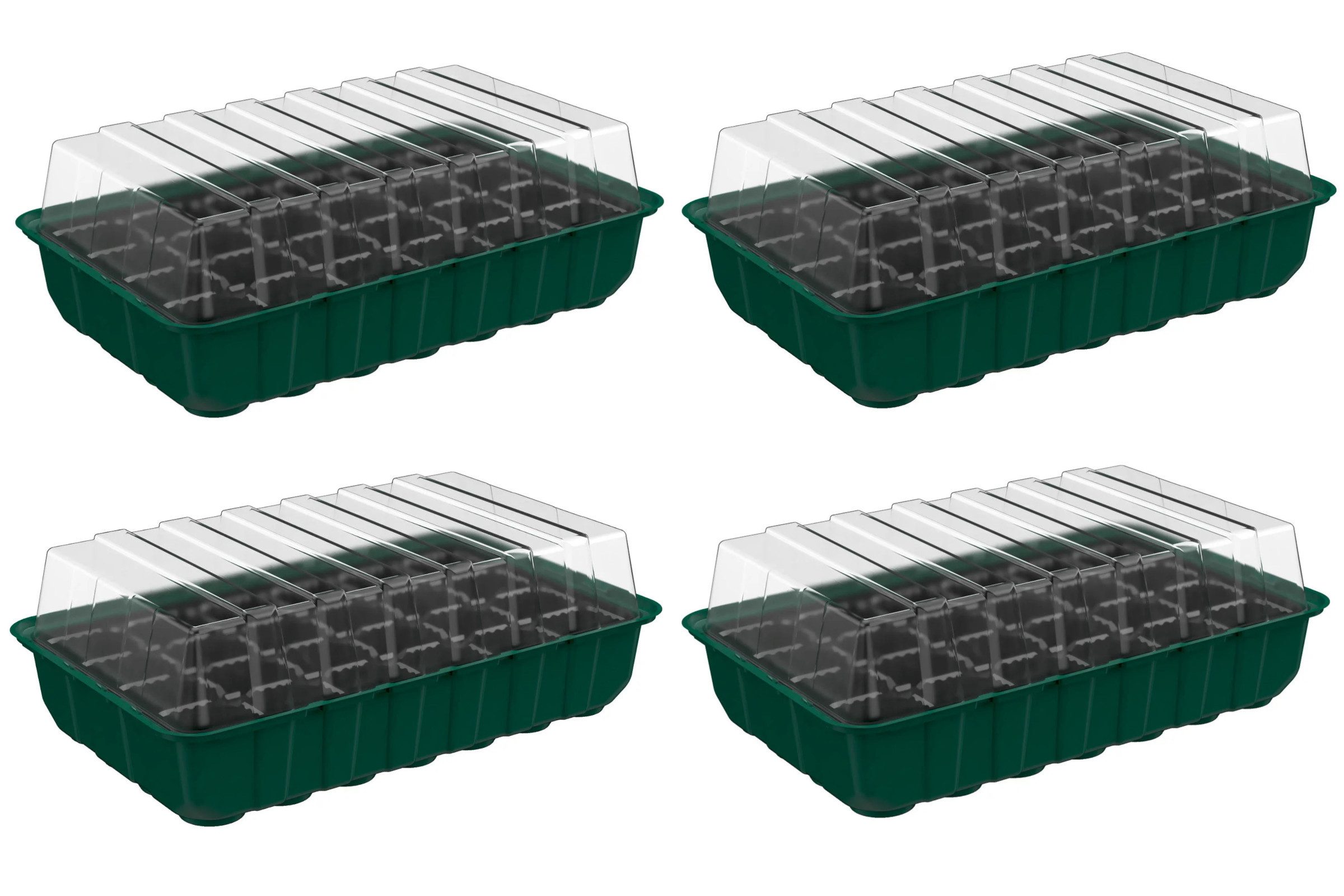 Parkside Gewächshaus Parkside Anzuchtkasten Set, 4 Schalen, 4 Hauben & 4 Tr günstig online kaufen