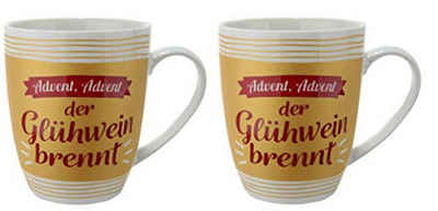 GILDE Tasse Advent, Porzellan