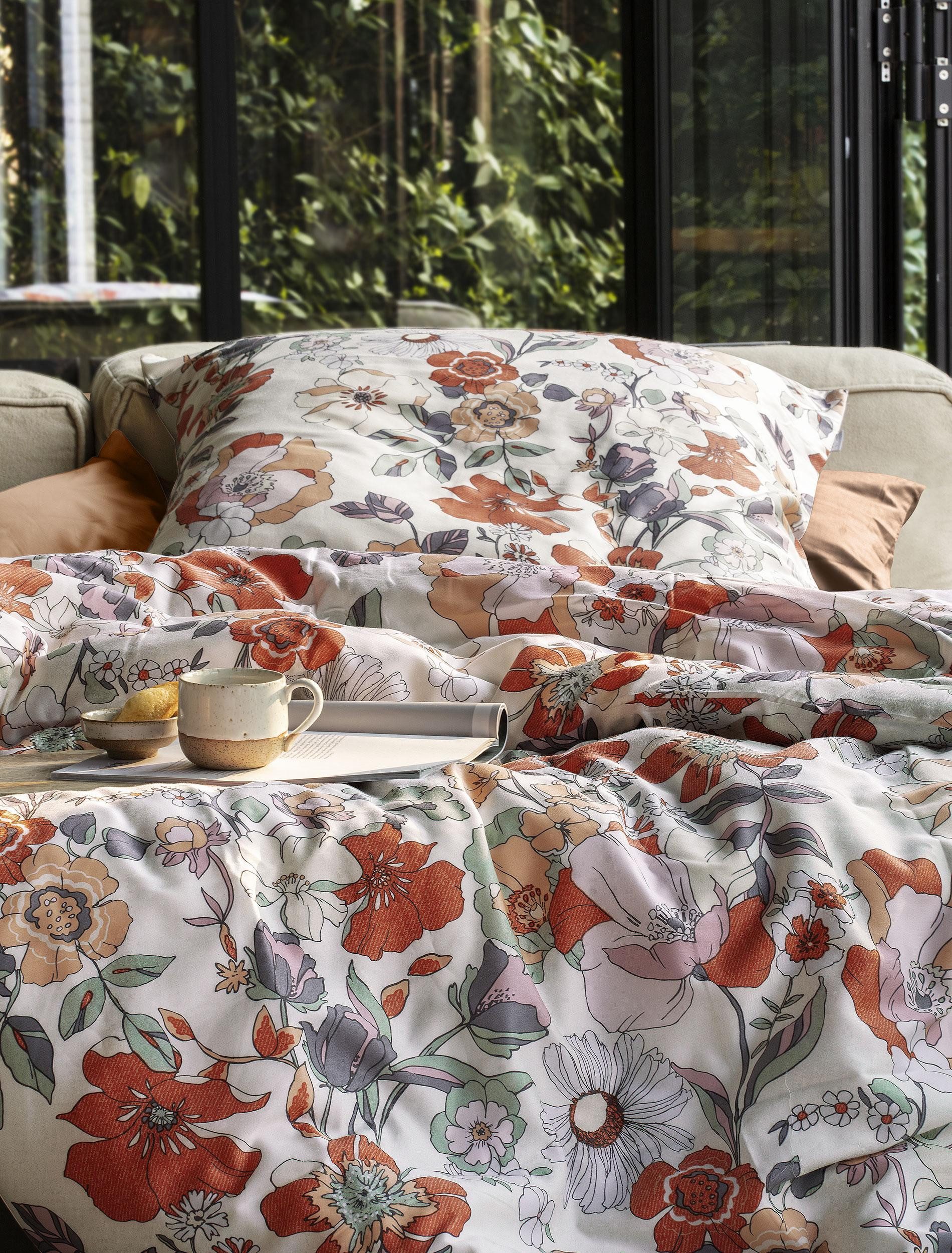 Irisette Bettwäsche Wave 8623, Mako-Satin, 2 teilig, anschmiegsam und atmungsaktiv, Ganzjahresqualität