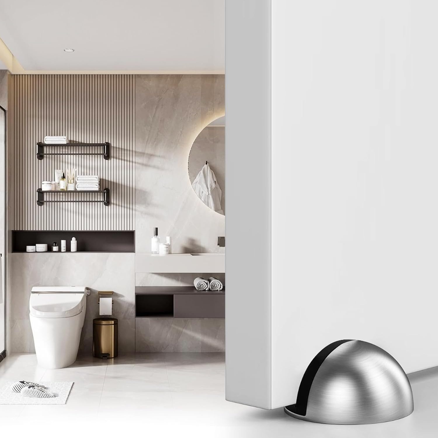 BlingBin Bodentürstopper 4 Stück Edelstahl Türstopper Boden Selbstklebend m günstig online kaufen