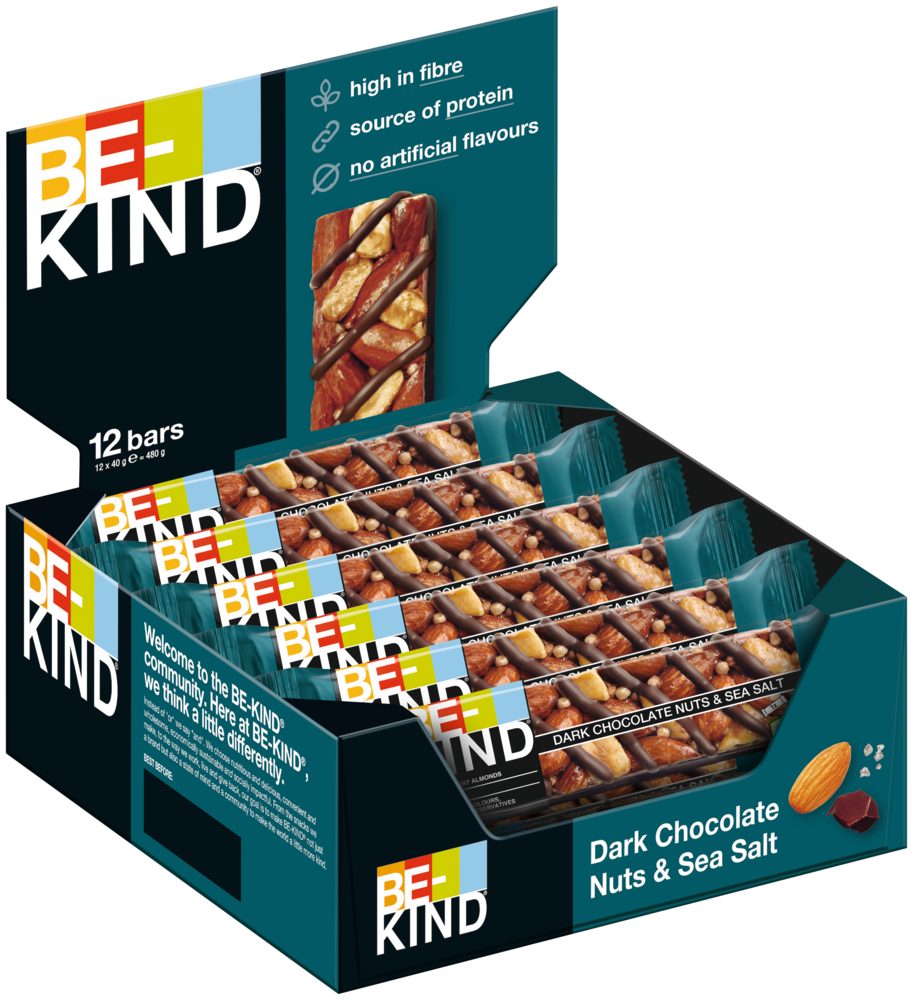 Mars GmbH Süßigkeit BE-KIND Dark Chocolate Nuts & SeaSalt 12x40g