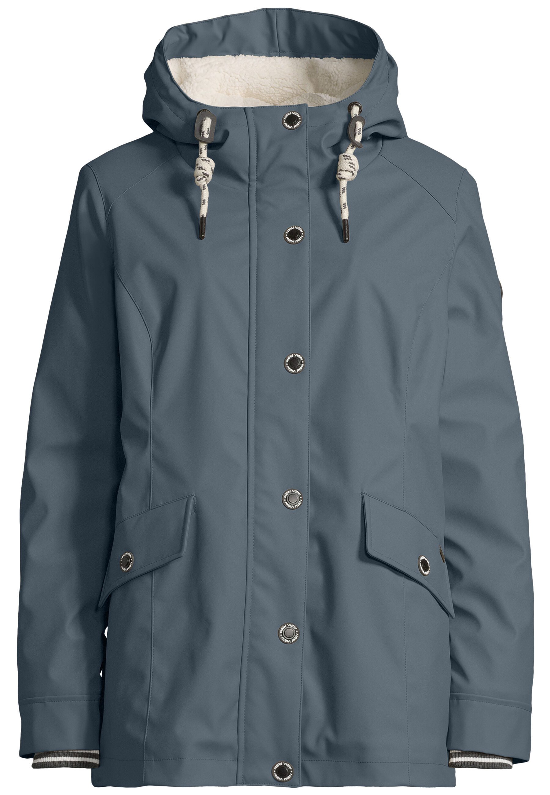 New View Regenjacke Lara mit weitenregulierbarer Kapuze