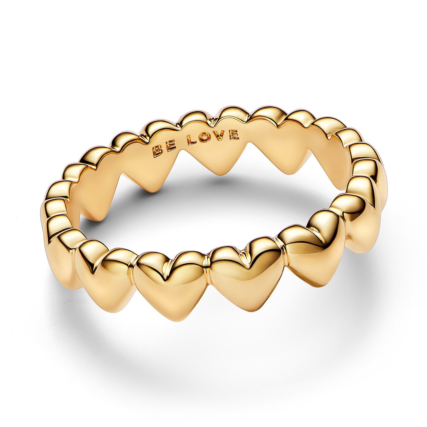 Pandora Fingerring Reihe aus Herzen Goldfarben günstig online kaufen