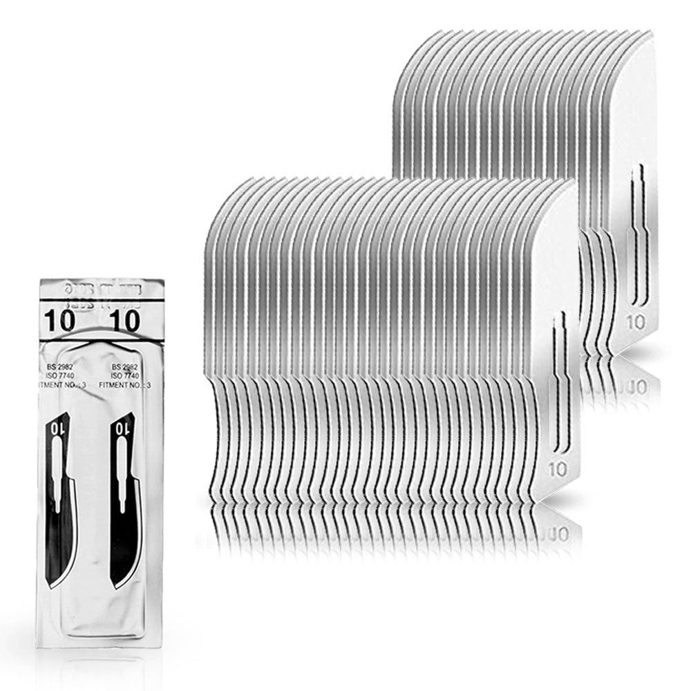 May Bastelmesserklinge 50 Stück Skalpellklingen Figur 10 aus Karbonstahl fü günstig online kaufen