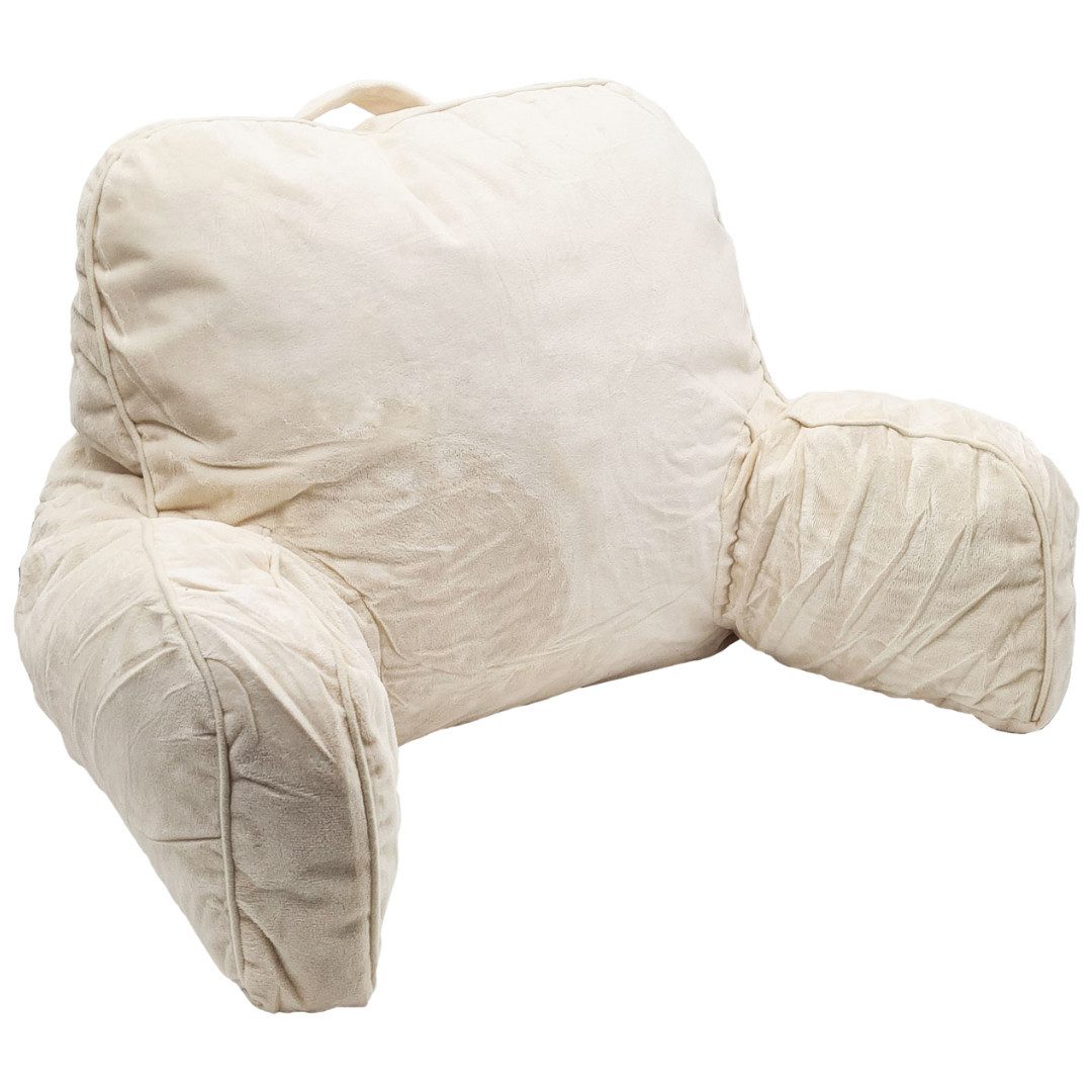 abc HOME Rückenkissen Polyester, in Grau & Beige, mit Armlehnen