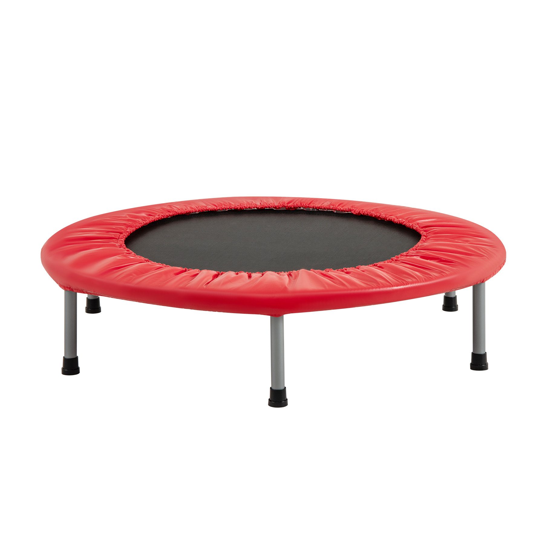 COSTWAY Fitnesstrampolin φ97cm Trampolin, bis 150kg belastbar