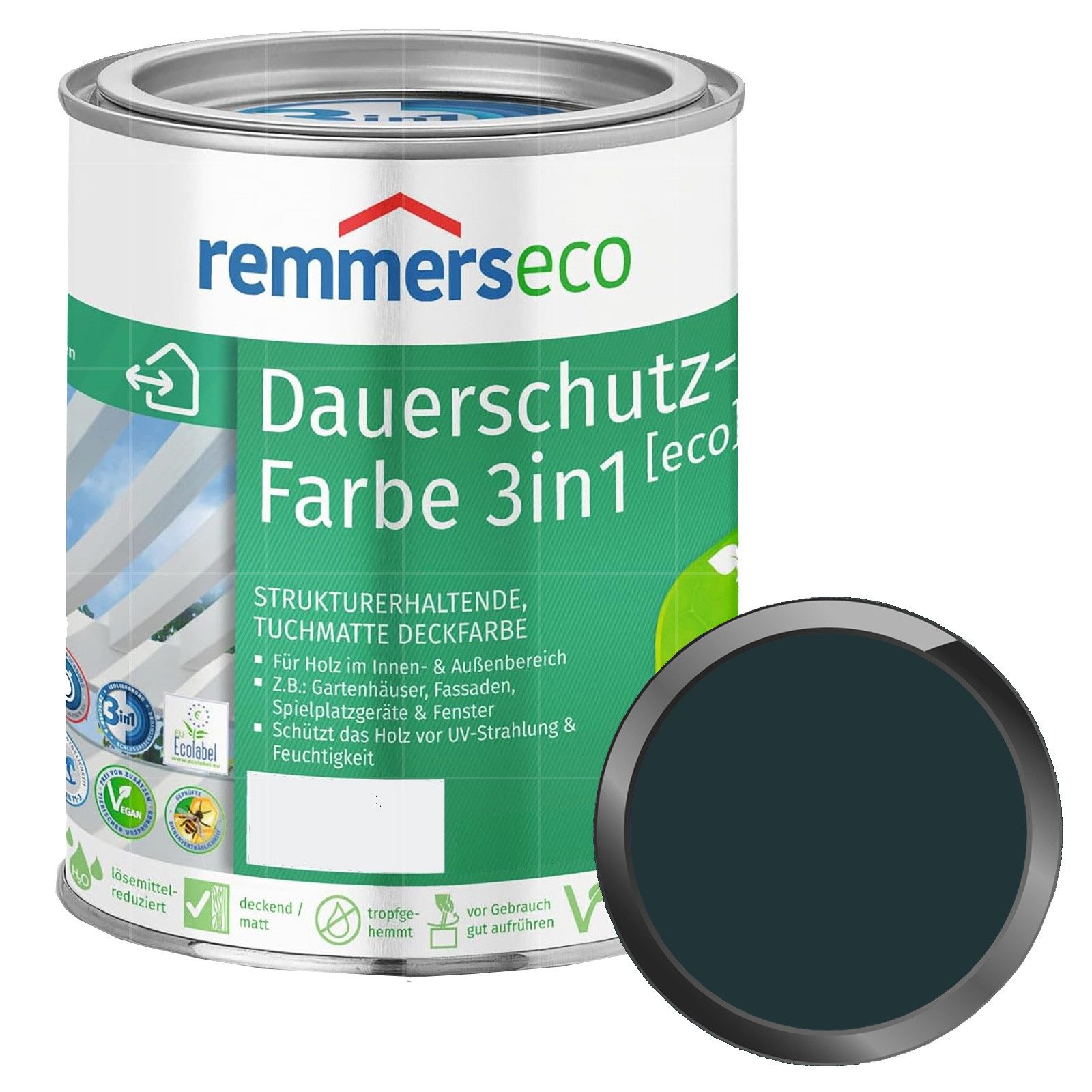 Remmers Wetterschutzfarbe ECO Dauerschutz-Farbe 3in1 - 0,75 LTR