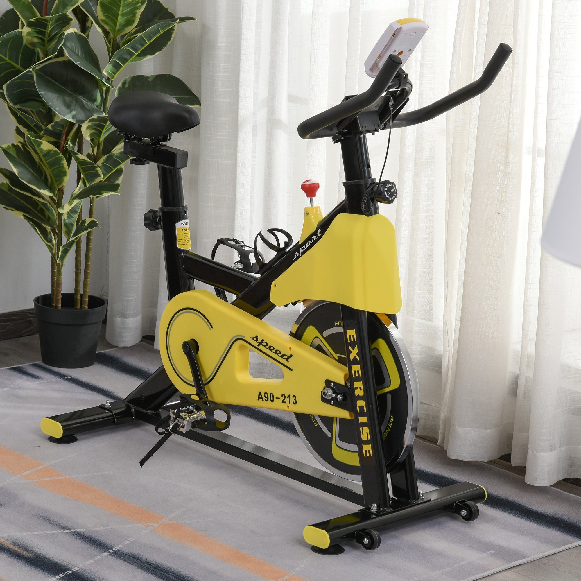 HOMCOM Heimtrainer Fahrradtrainer höhenverstellbar
