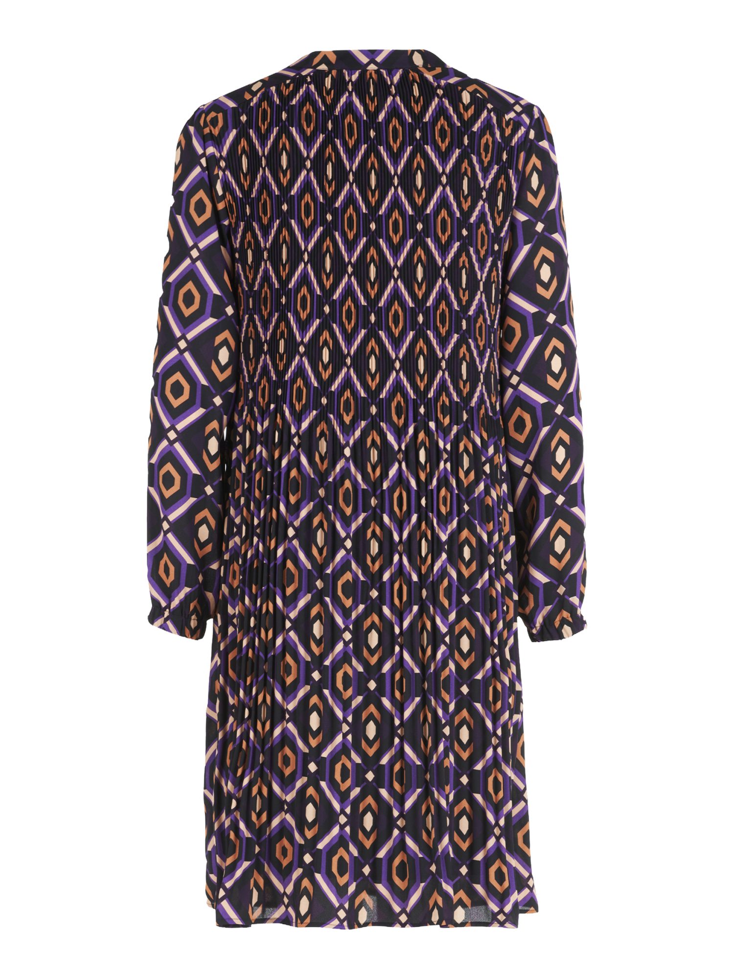 Betty Barclay Partykleid lila,Casual,Polyester,Allover-Print,V-Ausschnitt,Lang,Regular Fit