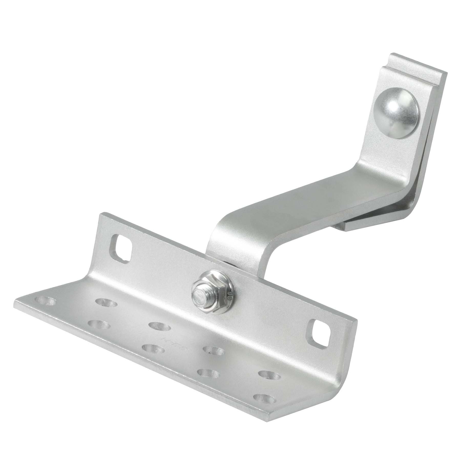 INTRA-TEC Solarmodul-Halterung Solar-Dachhaken Edelstahl A2 Vario – 140 × 56 × 5/6 mm – vormontiert, (3-fach verstellbar – Stiel 6 mm)