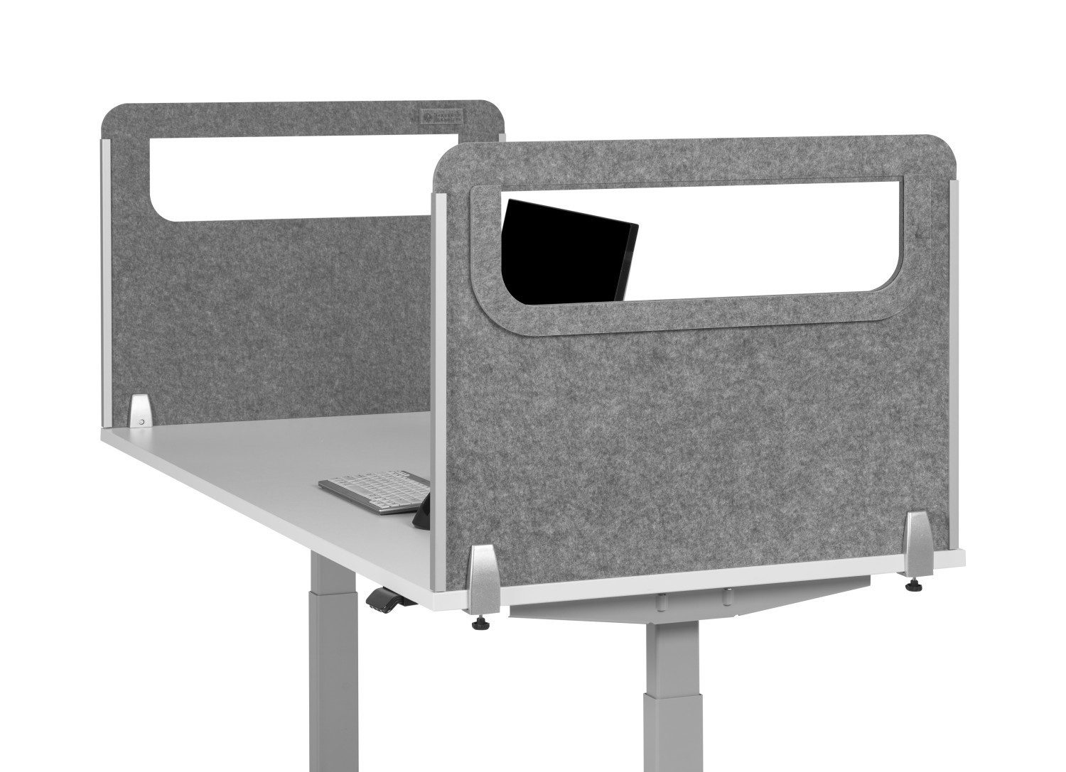 Bakker Elkuizen Tischelement BNESSSALGYD60 BakkerElkhuizen Seitenwand rund mit Acrylglasscheibe_ gr