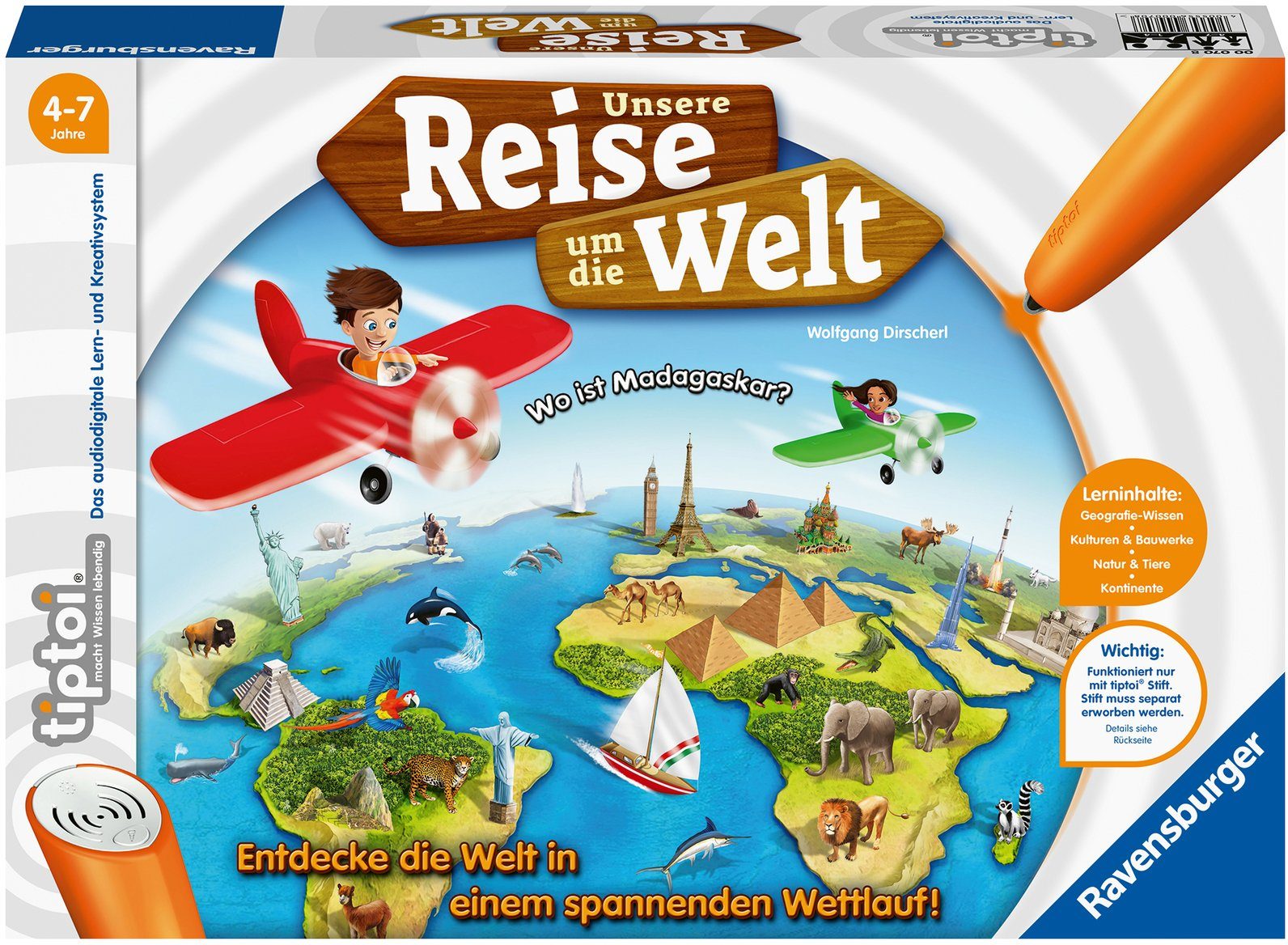 Image of Ravensburger Spiel, Lernspiel »tiptoi® Unsere Reise um die Welt«, Made in Europe; FSC® - schützt Wald - weltweit