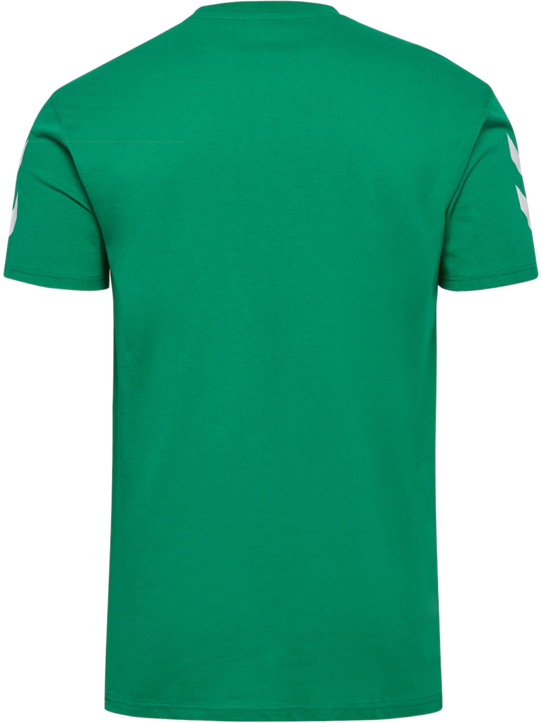 hummel T-Shirt hmlGO 2.0 Chevron (Baumwolle) grün Herren