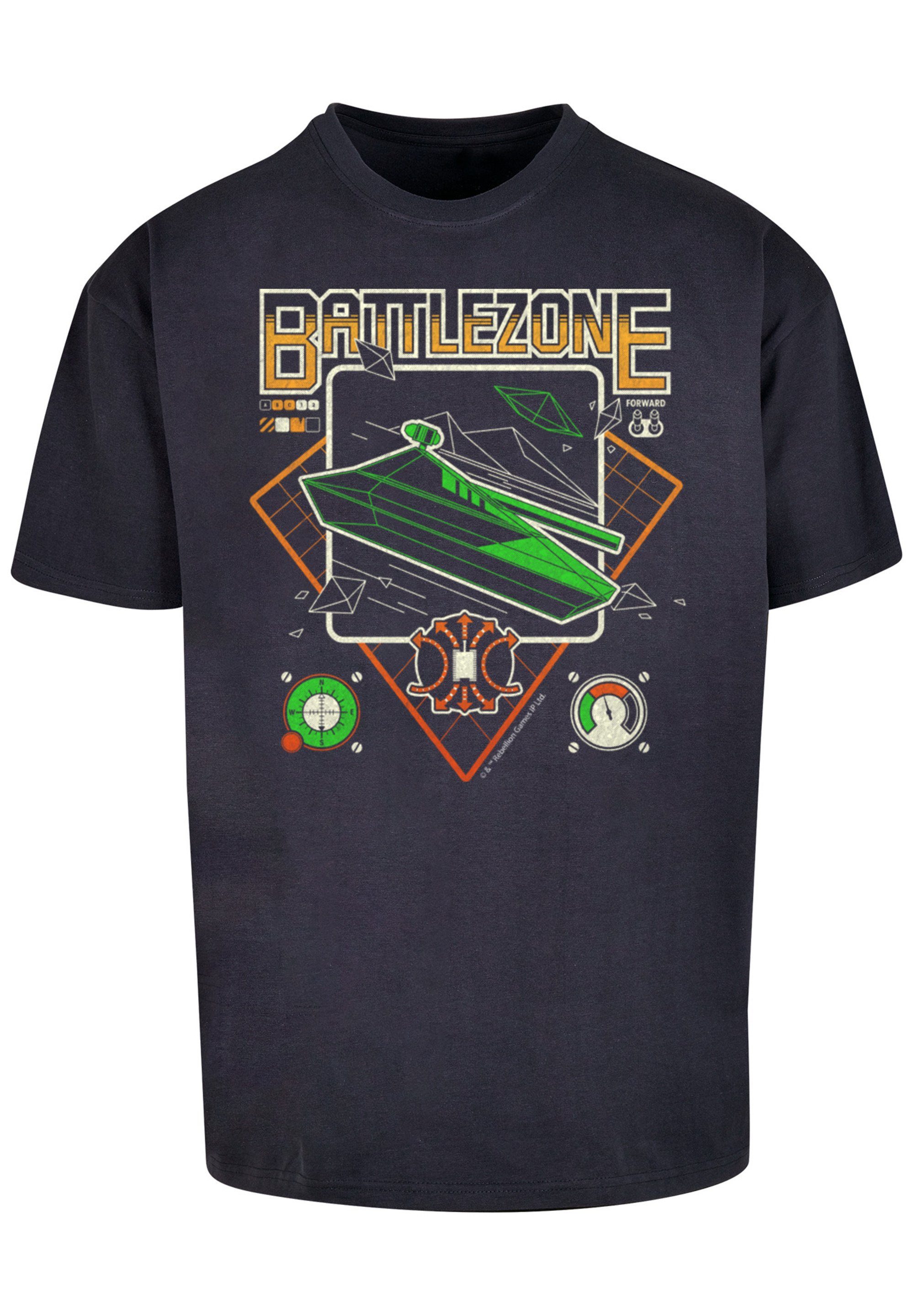 Gaming BATTLEZONE Retro F4NT4STIC T-Shirt SEVENSQUARED navy Print