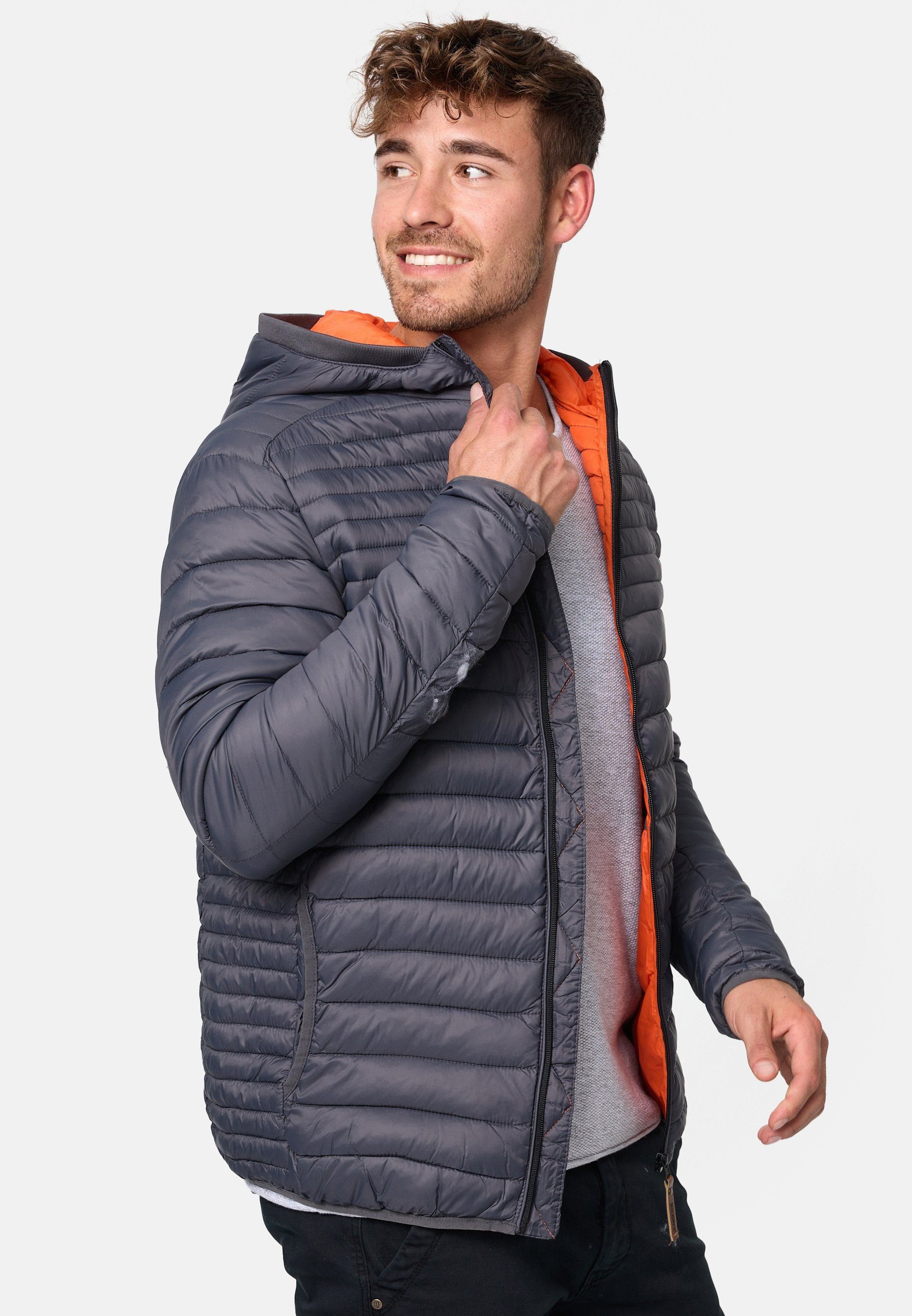 Indicode Steppjacke Bowers Dk Grey