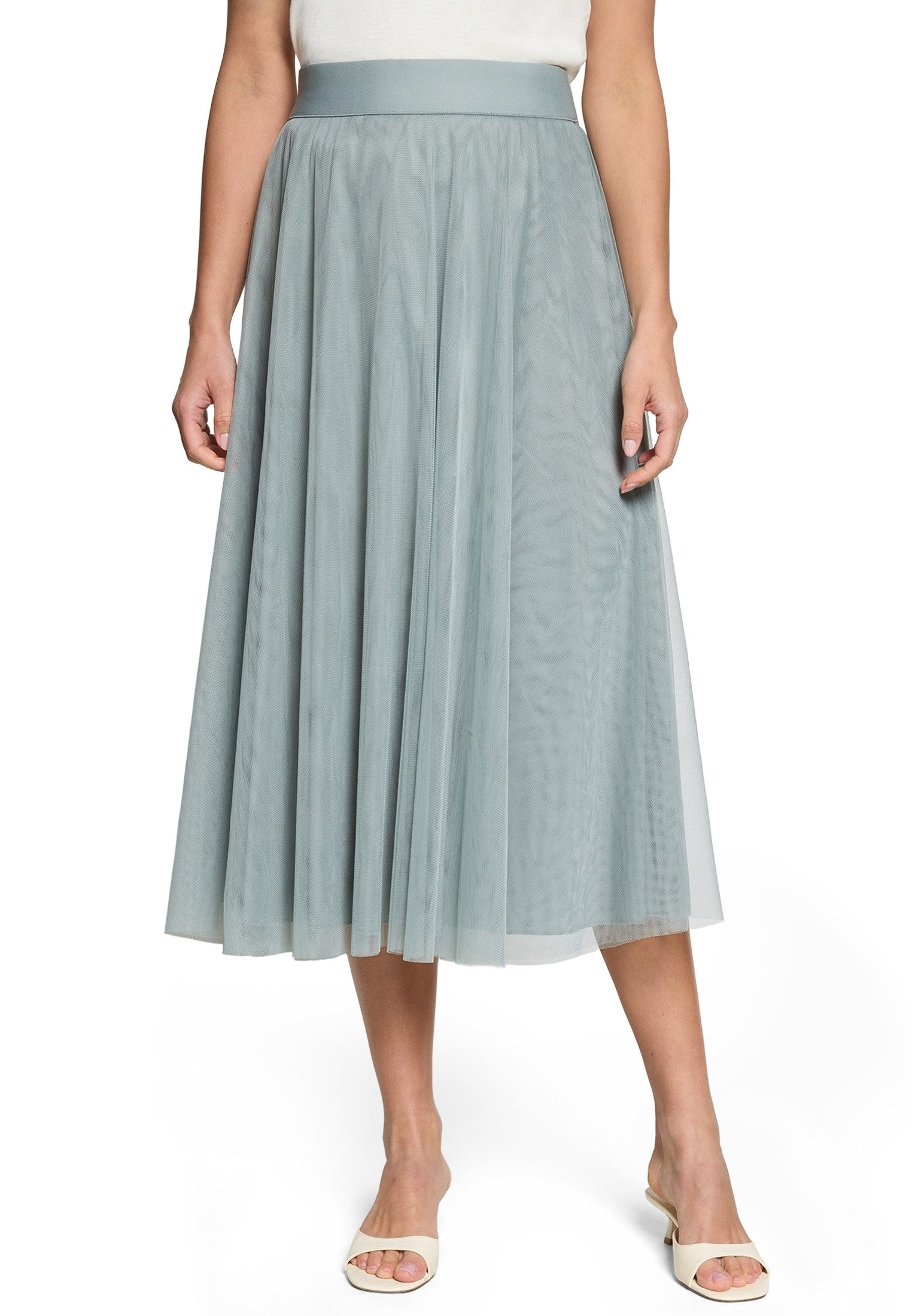 Zero Midirock Damen mit elastischem Bund Material.