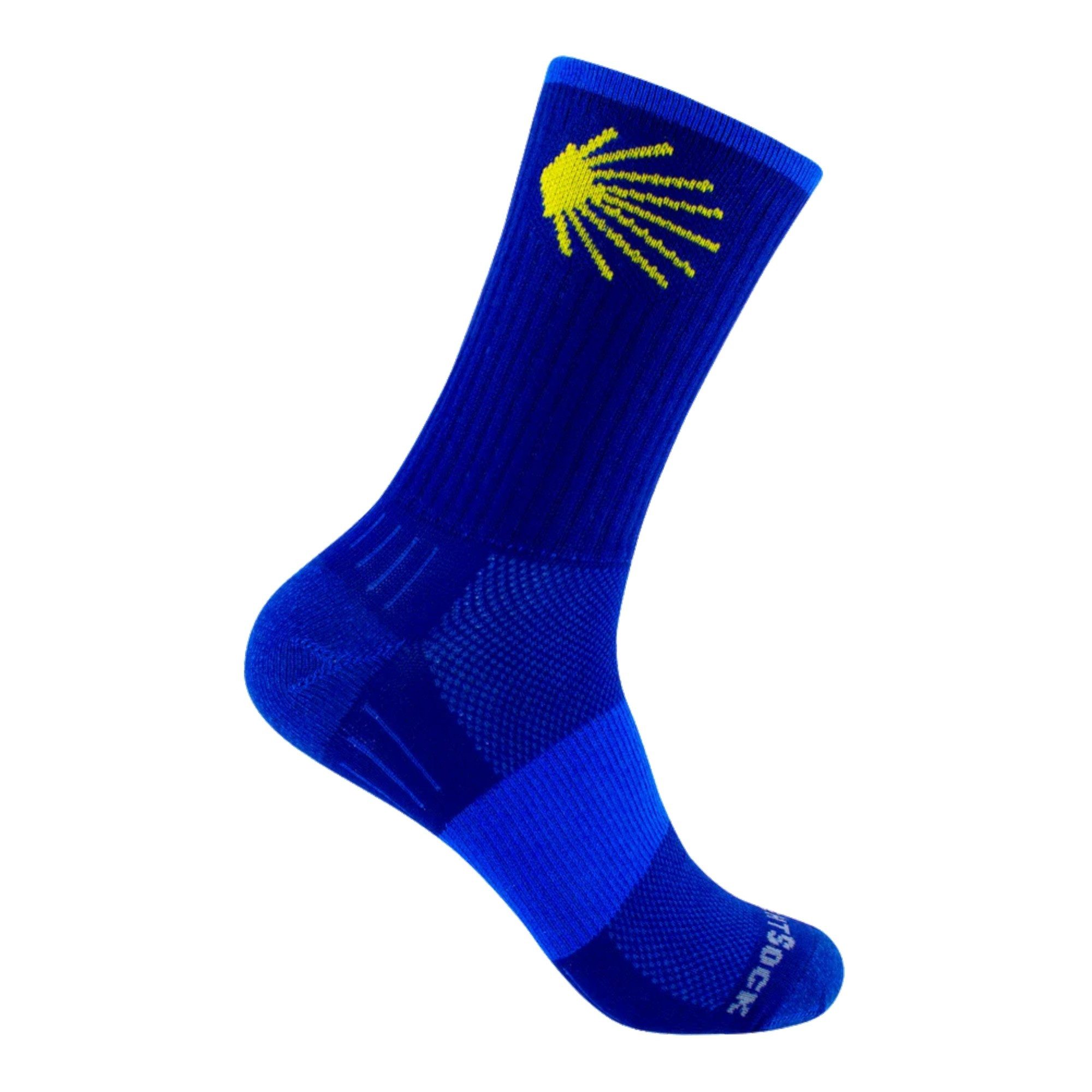 Wrightsock Wandersocken Crew Escape E5 (extra Frottee-Polsterung, mitteldick) royalblau 1 Paar