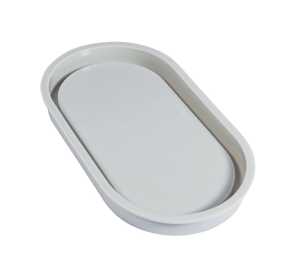 Rayher Modellierwerkzeug Silikon Gießform Untersetzer Oval, 19 cm x 10,5 cm Füllmenge 150 ml