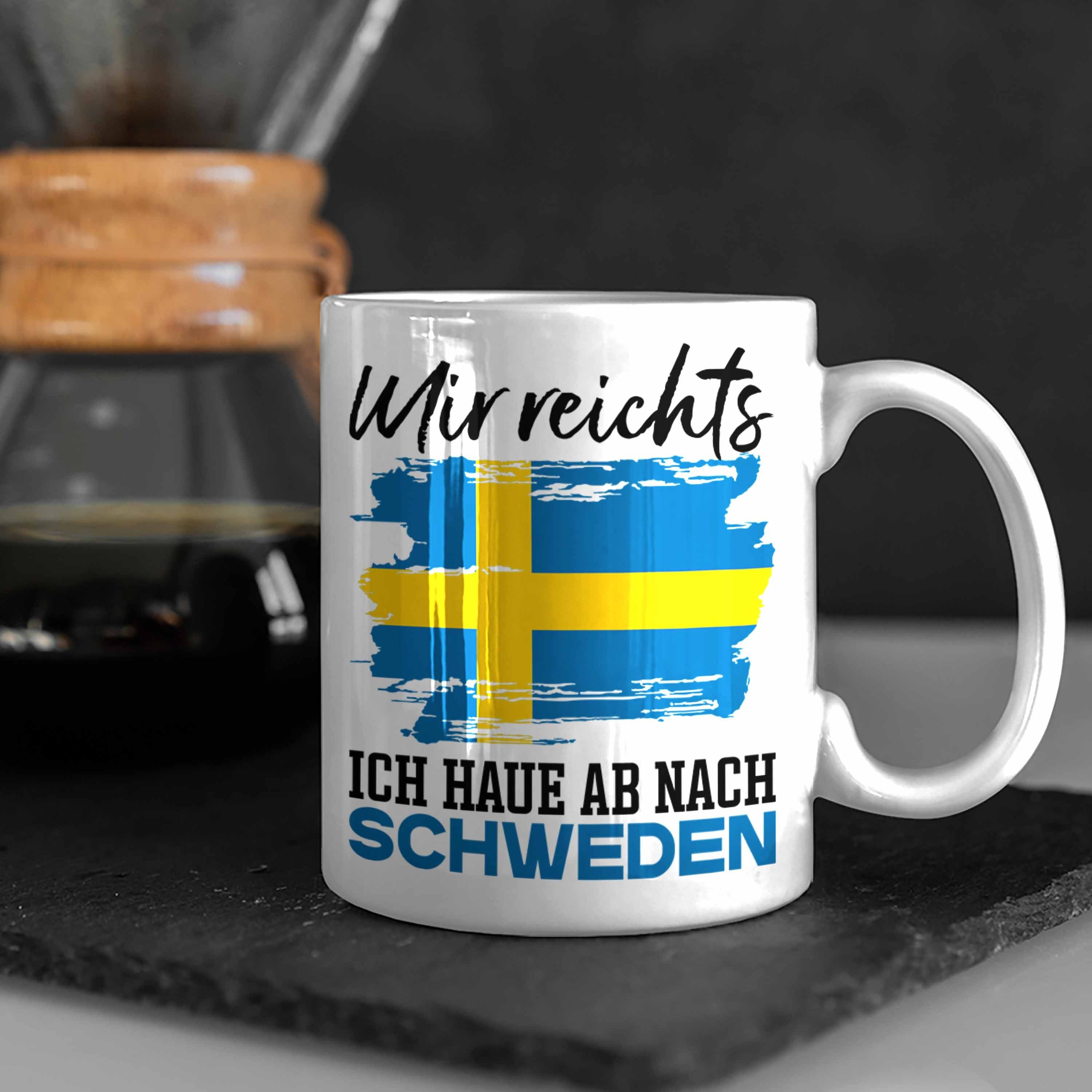 Tasse Trendation Ich Urlaub Tasse Hau Schweden Schweden U Nach Ab Mir Reichts Weiss Geschenk