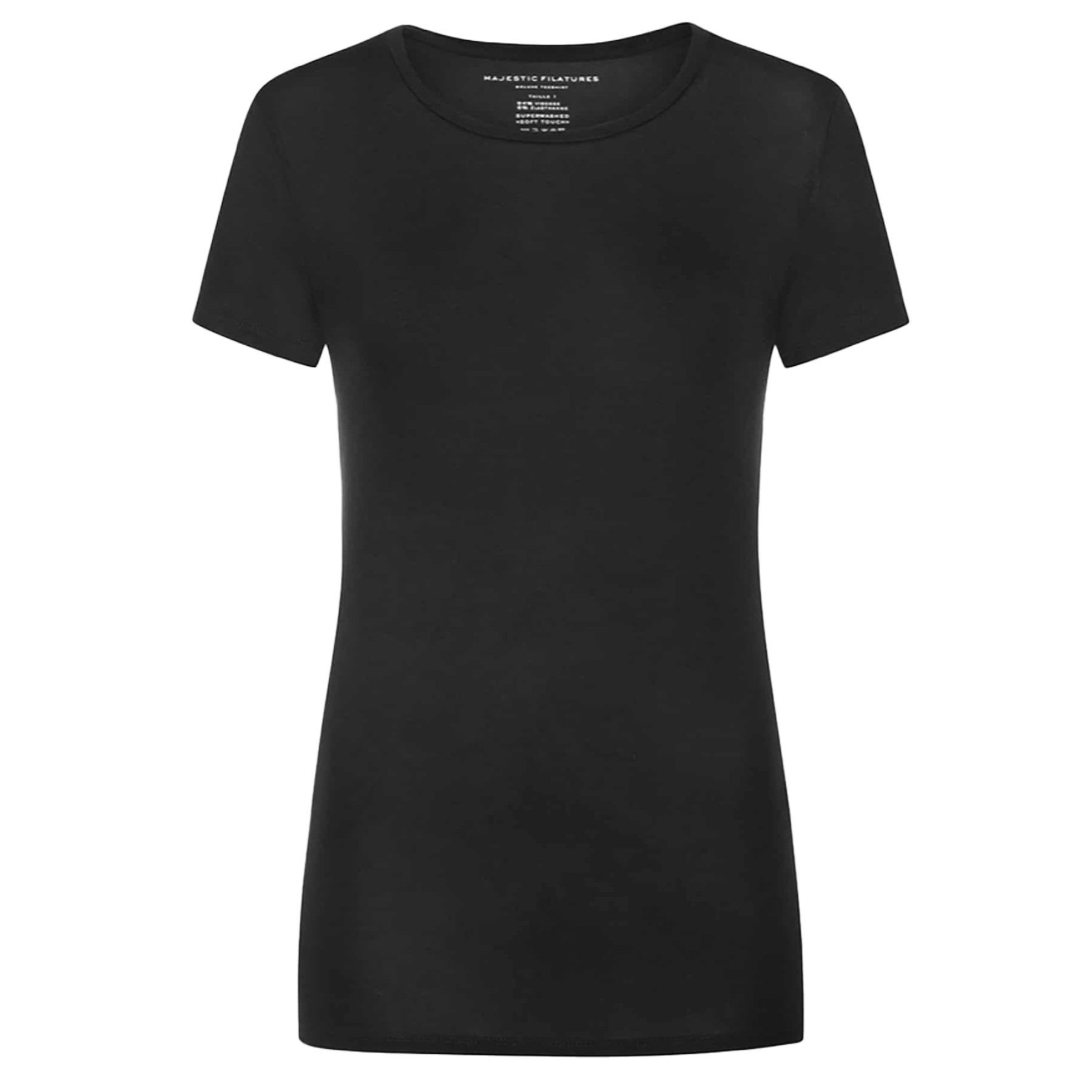 MAJESTIC FILATURES T-Shirt MAJESTIC FILATURES T-Shirt aus Viskose - Noir