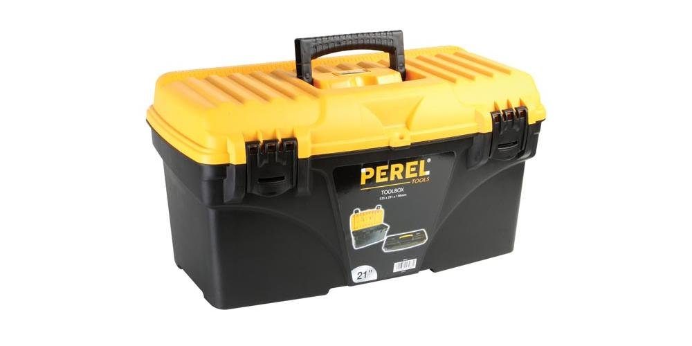 PEREL Werkzeugbox Werkzeugkasten - 535 x 291 x 280 mm - 43,5 L | Werkzeugkoffer