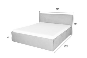Halmon Schlafkomfort Betten Polsterbett Bali (Set aus 2 Packungen, 4-tlg., Bett), Perfekte Liegehöhe