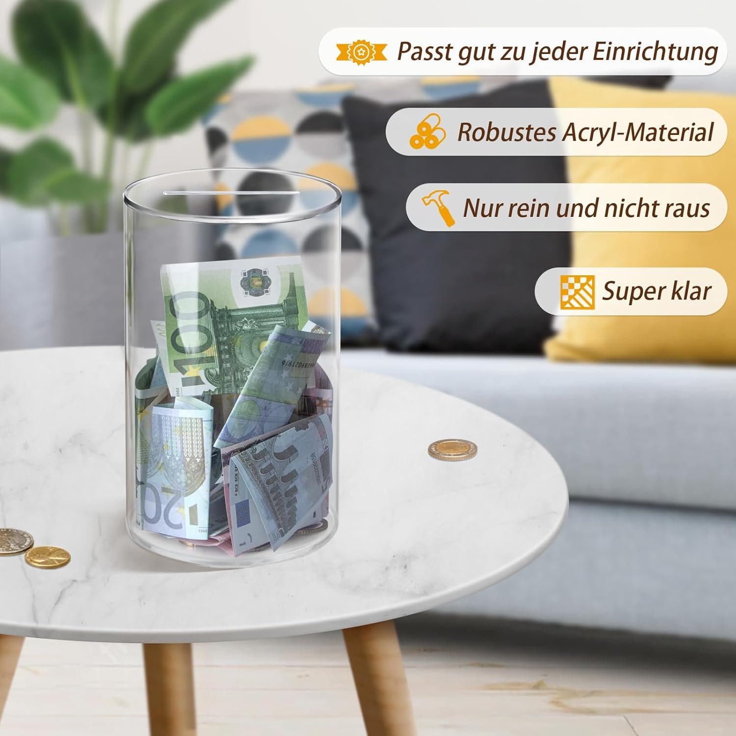 BlingBin Spardose Acryl-Spardose für Erwachsene zum günstig online kaufen
