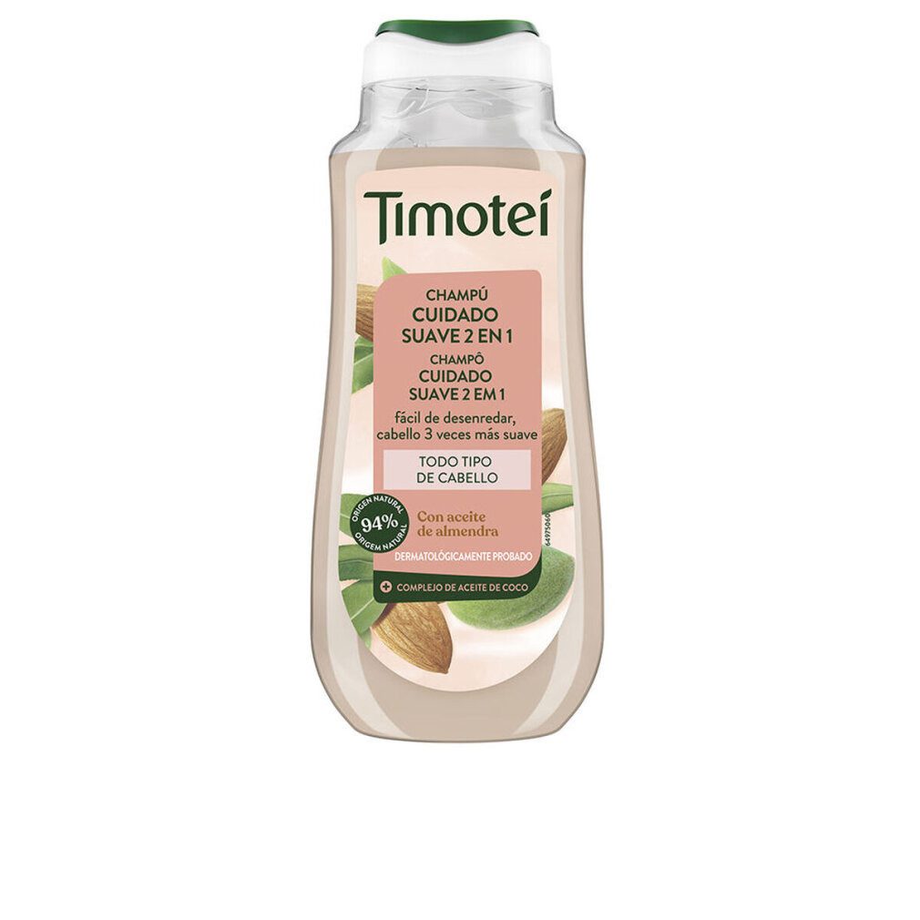 Timotei Haarpflege-Set Gentle Care 2-in-1-Shampoo mit Mandel- und Kokosöl für alle Haartypen