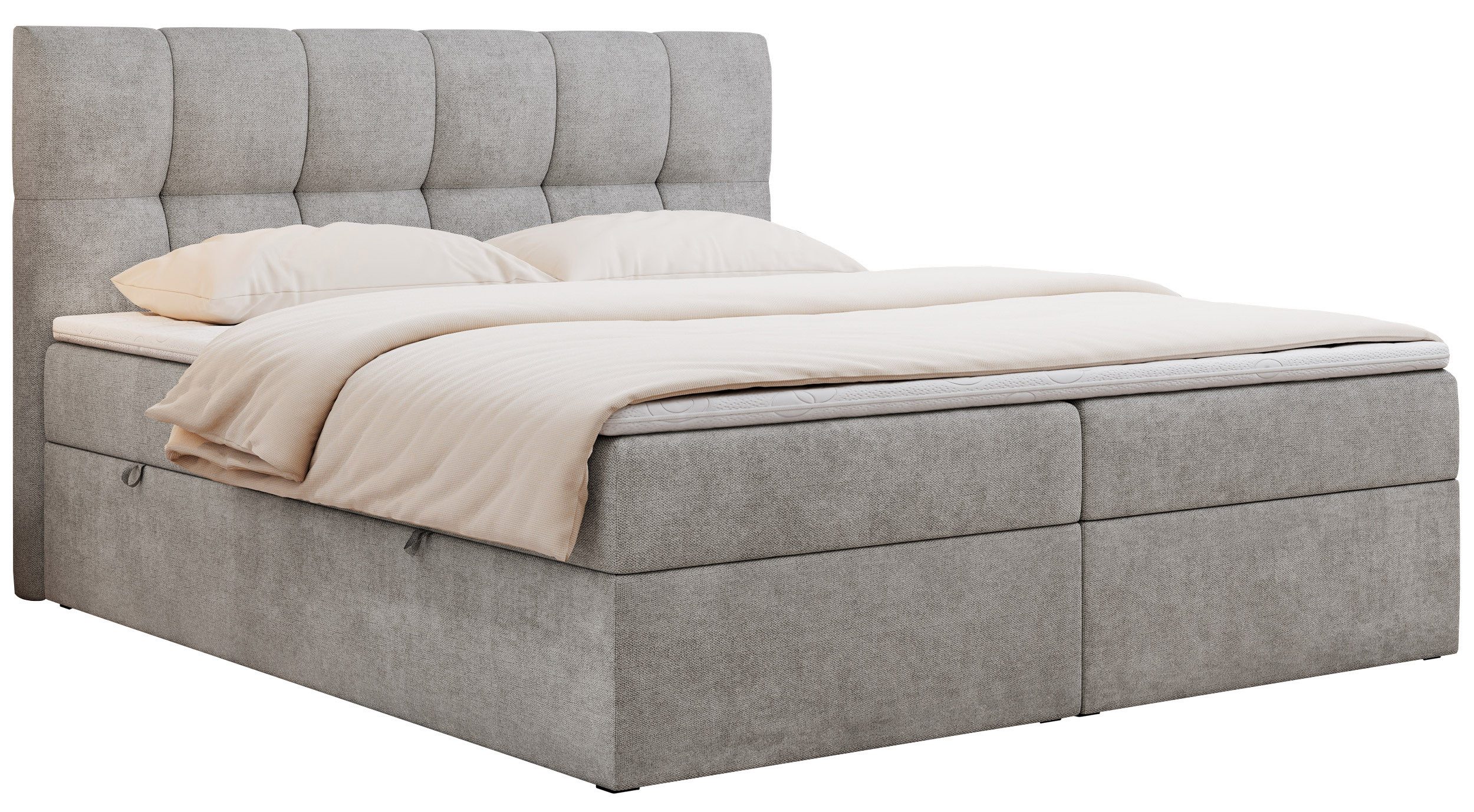 MKS MÖBEL Boxspringbett Rico (Set, Packung, T30-Schaum, Polsterbett, 7 Härt günstig online kaufen