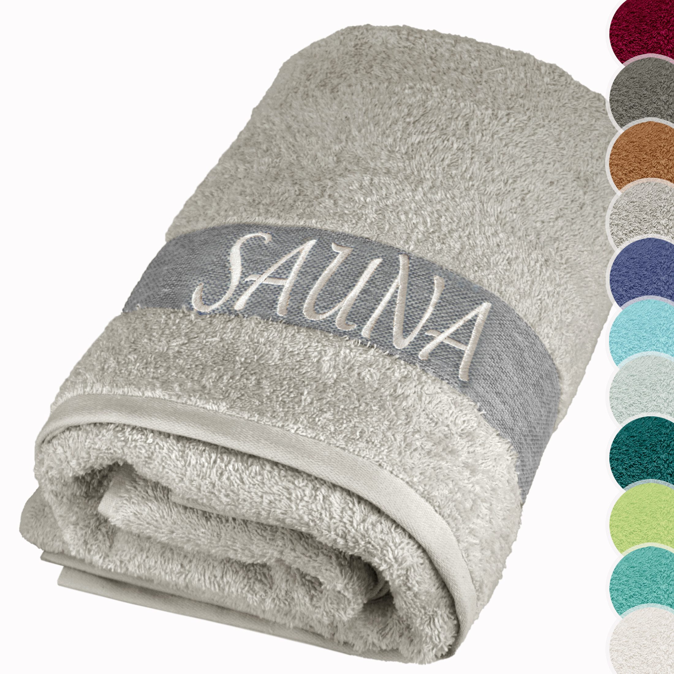 Lashuma Saunatuch XXL Handtuch Lima, (1-St), Premium Frottee Badetuch - Saunahandtuch 100x200 für Damen & Herren
