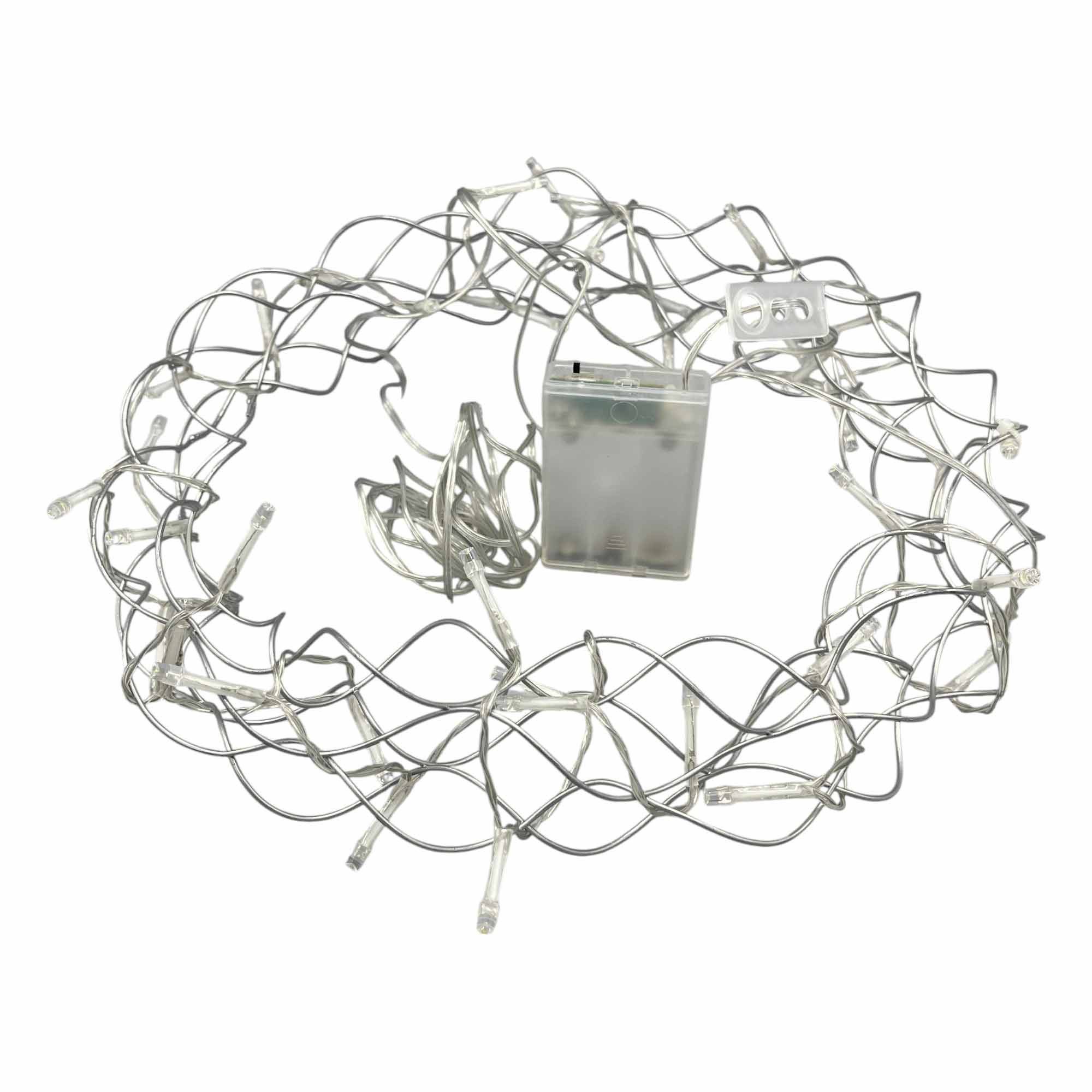 Linder Exclusiv GmbH Dekokranz, Türkranz Tischkranz 30cm silber 40 LEDs