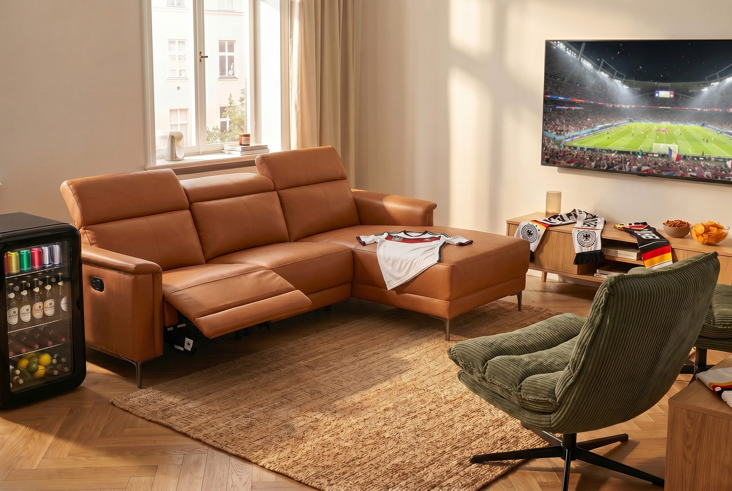 OTTO home Ecksofa LUND, L-Form, 261cm, man. o. elektr. Relaxfunktion (mit USB-A), und Kopfteilverstellung