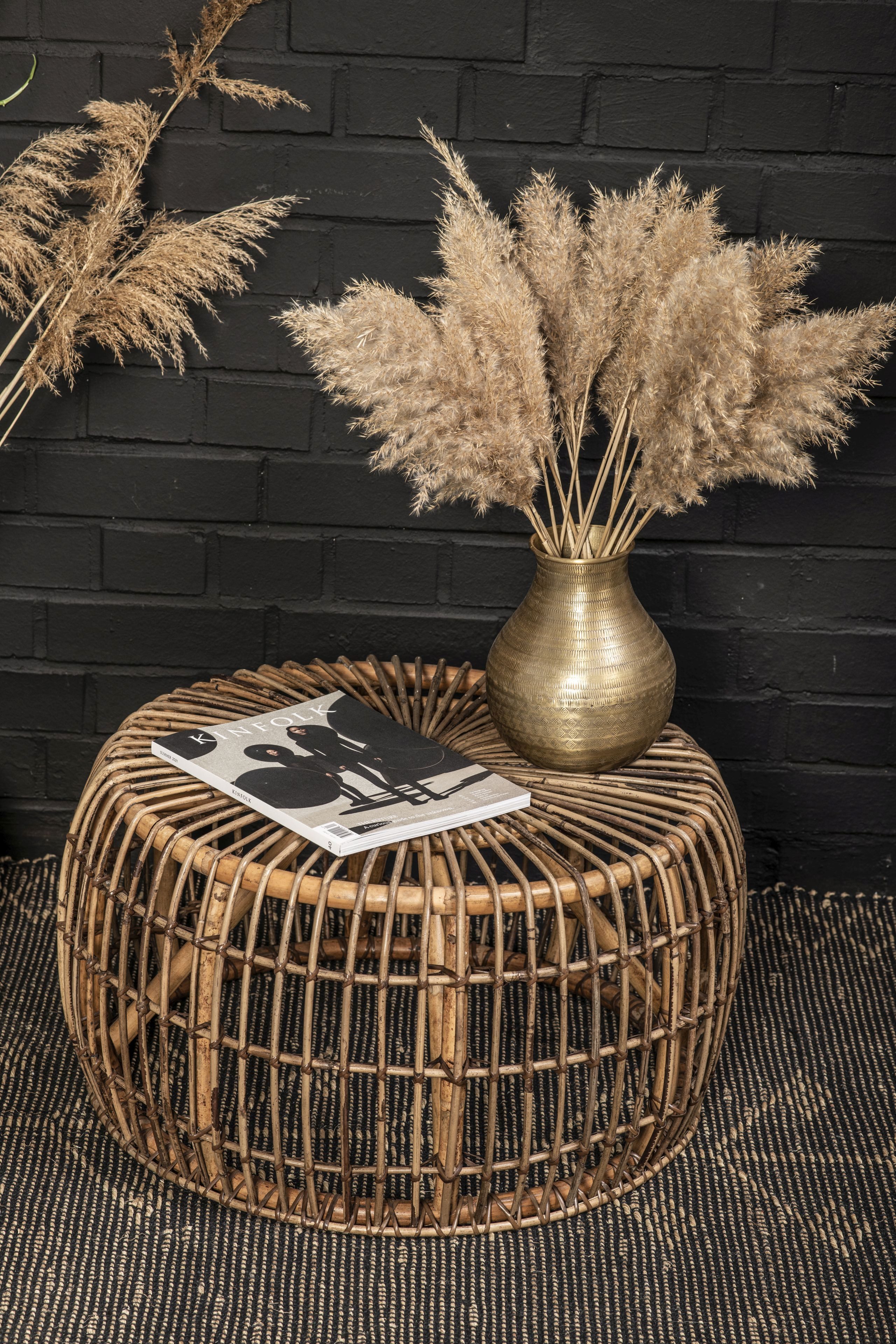 Chic Antique Beistelltisch Beistelltisch Couchtisch Noblesse Rattan rund 70 cm Ø
