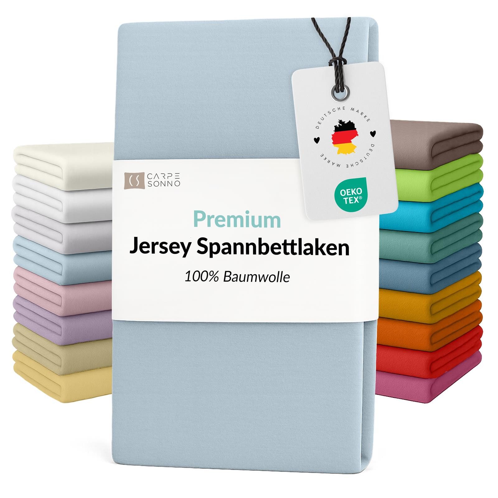 Carpe Sonno Spannbettlaken Jersey Bettlaken 90x200 100x200 140x200 160x200 günstig online kaufen