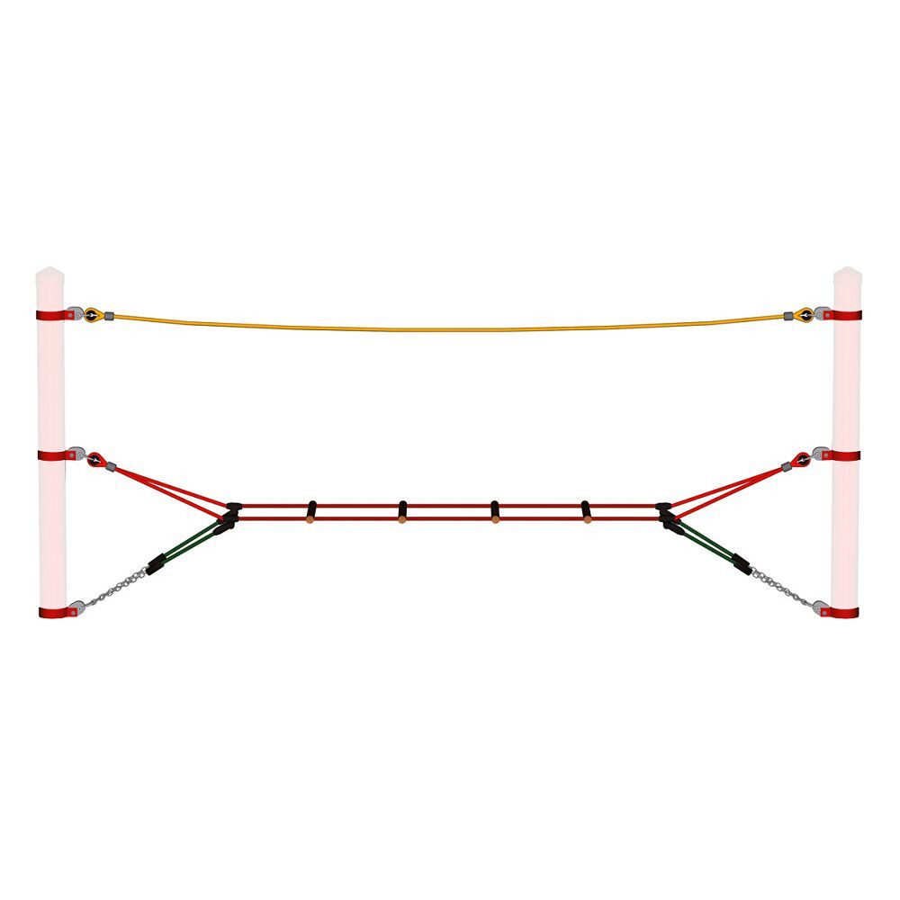 Huck Seiltechnik Klettergerüst Haiger Einzelelement, Speziell für Kinderkrippen und Kindergärten