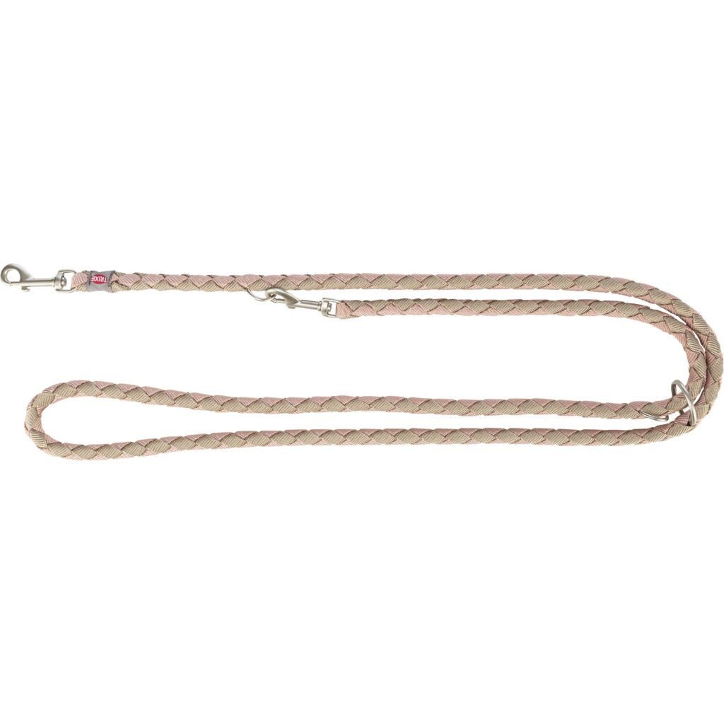 TRIXIE Hundeleine Cavo Verlängerungsleine - blush/sand - 2,00 m/ø 18 mm, Gurtband