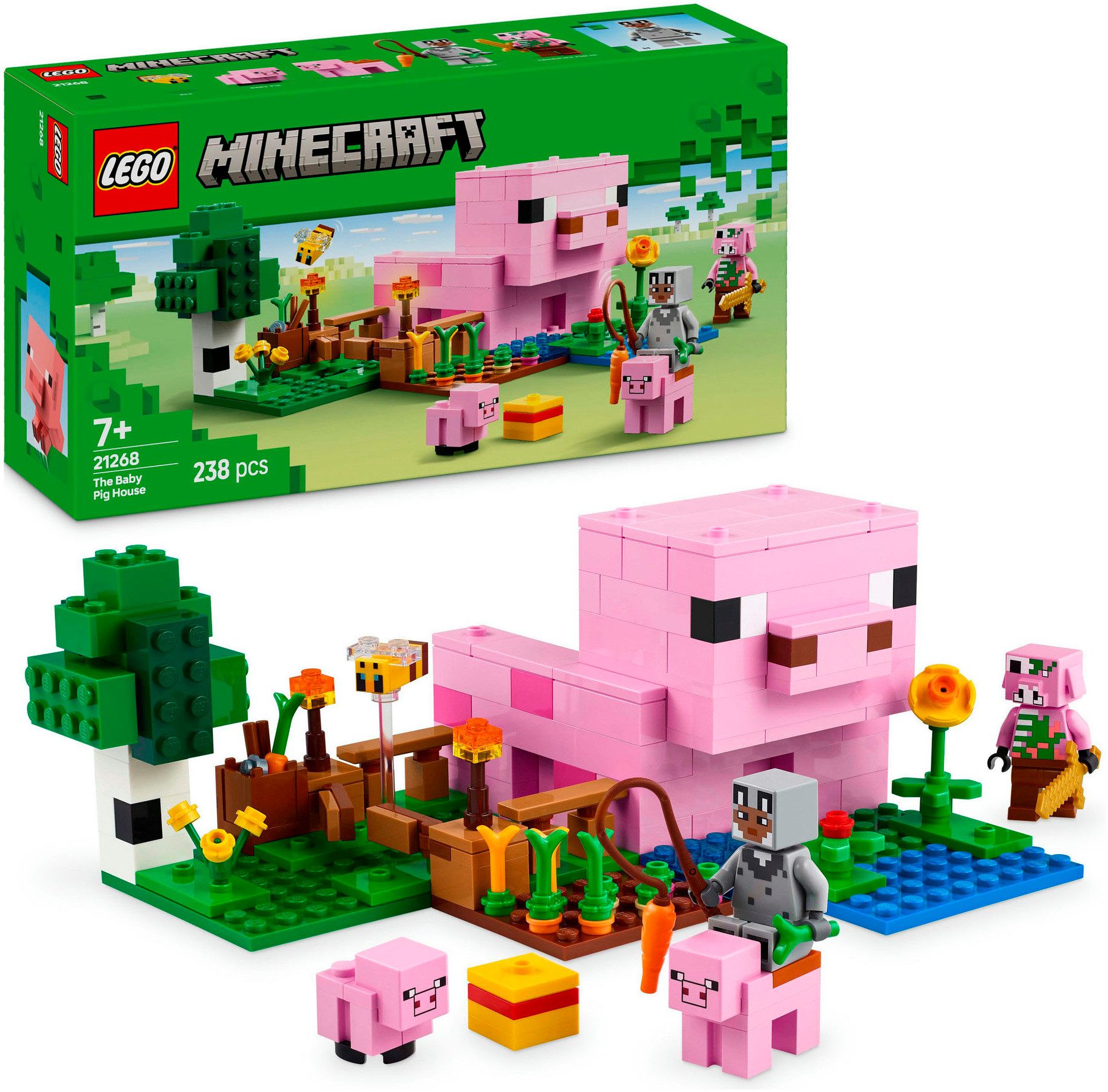 LEGO® Das Babyschwein-Haus (21268), LEGO Minecraft Konstruktionsspielsteine günstig online kaufen