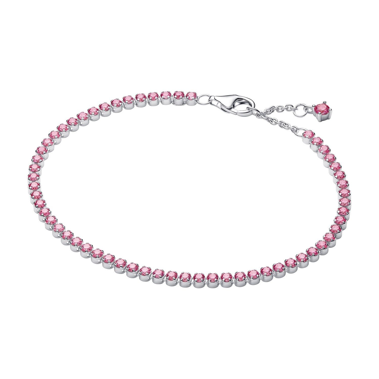 Pandora Tennisarmband Tennisarmband für Silber mit Zirkonia Pink