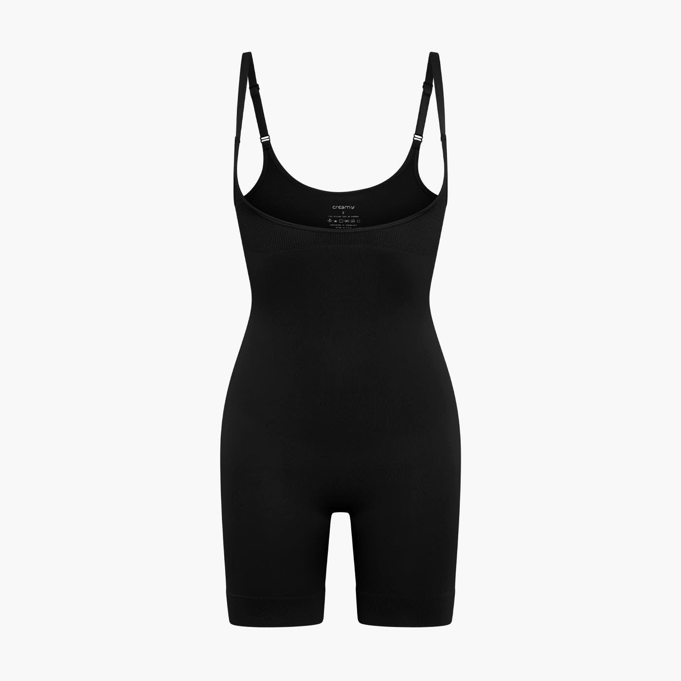cfab by creamy fabrics Miederbody Bodysuit Sculpting Shapewear mit offener Brust-Schwarz-S (1-tlg) Figurformend