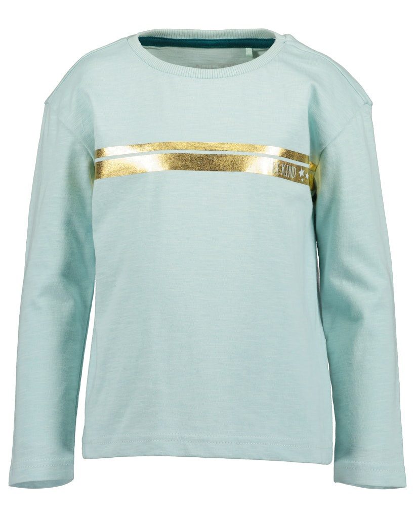 Langarmshirt Blue Seven Mädchen Langarmshirt Goldstreif gletscher grün