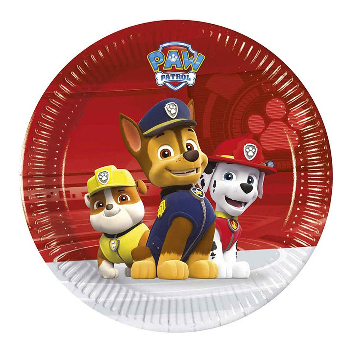 Procos Pappteller Pappteller Paw Patrol Ready for Action 8St20cm FSC