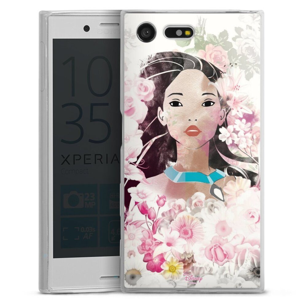 DeinDesign Handyhülle Pocahontas Disney Offizielles Lizenzprodukt Colors Of The Wind, Sony Xperia X Compact Slim Case Silikon Hülle Ultra Dünn Schutzhülle