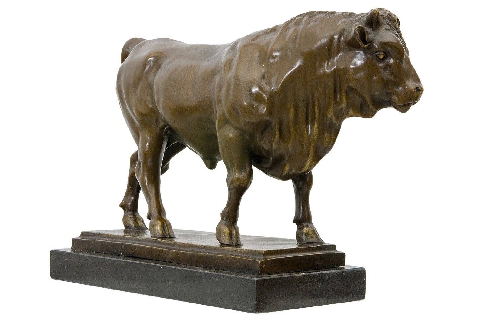 im Figur Bronzeskulptur 50cm Skulptur Statue Antik-Stil Aubaho Bronze Stier