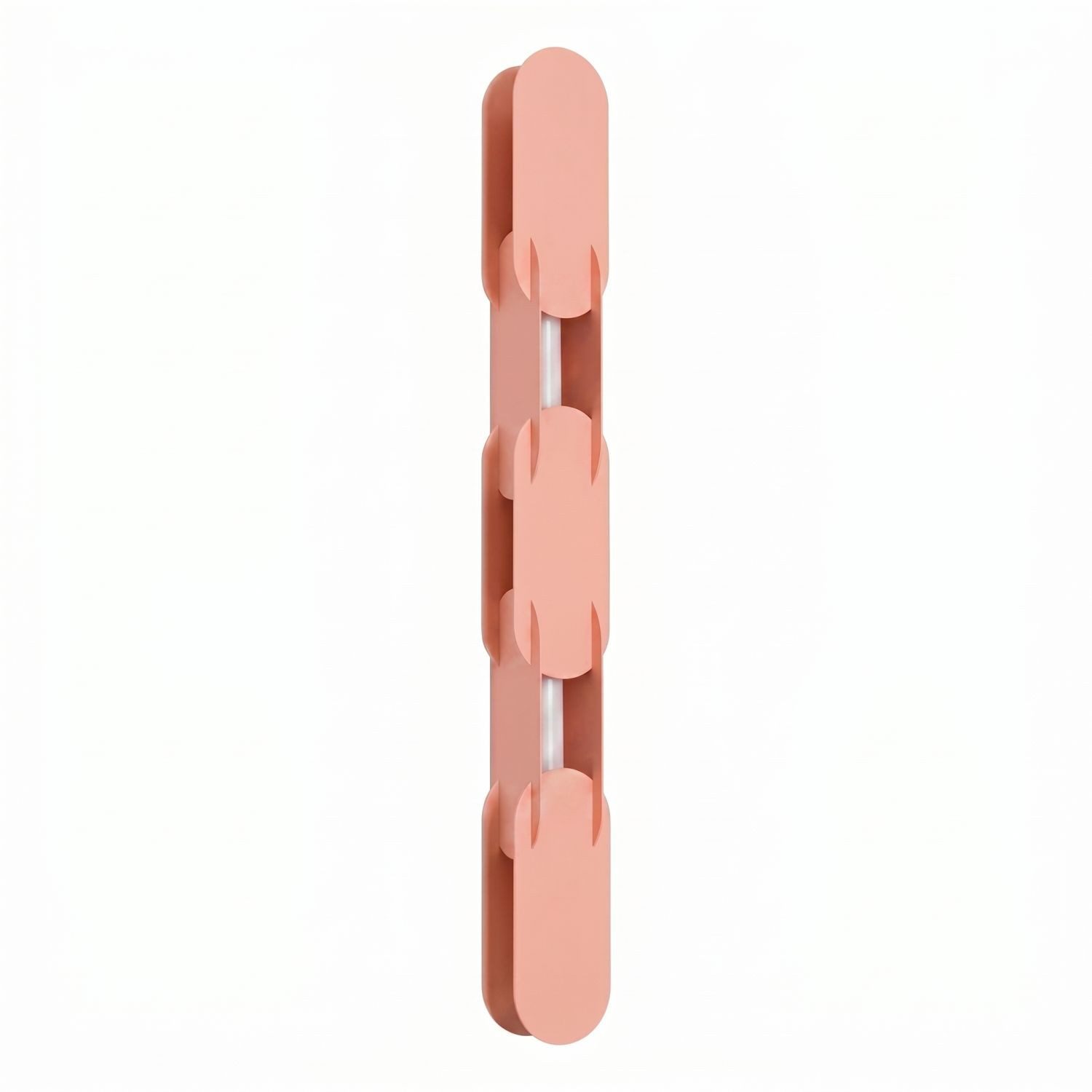 Licht-Erlebnisse Wandleuchte HENRI, LED fest integriert, Neutralweiß, LED Dimmer Metall 91 cm hoch Pfirsich länglich 4000 K 1177 lm Modern