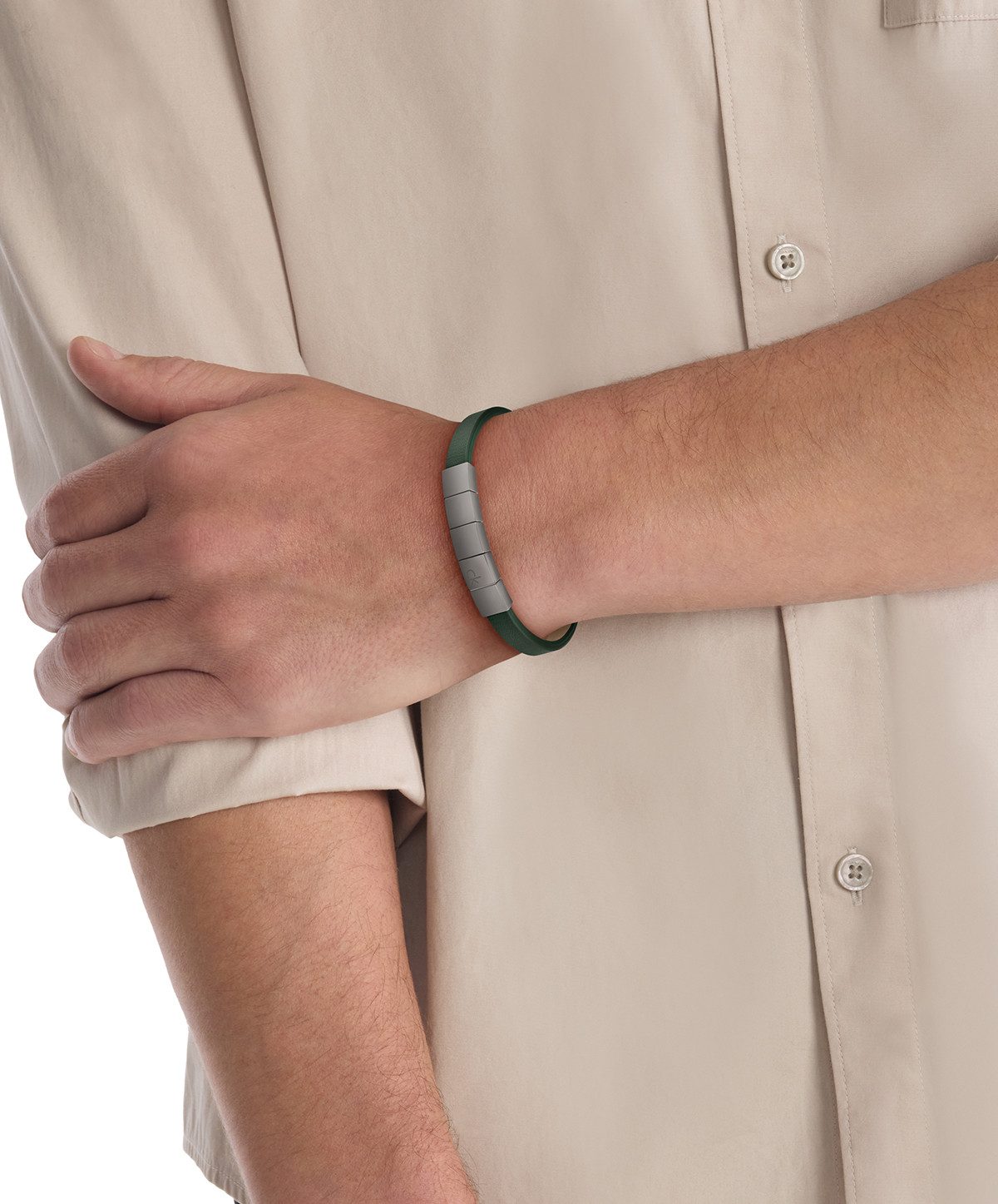 Calvin Klein Lederarmband MINIMALISTIC SQUARES